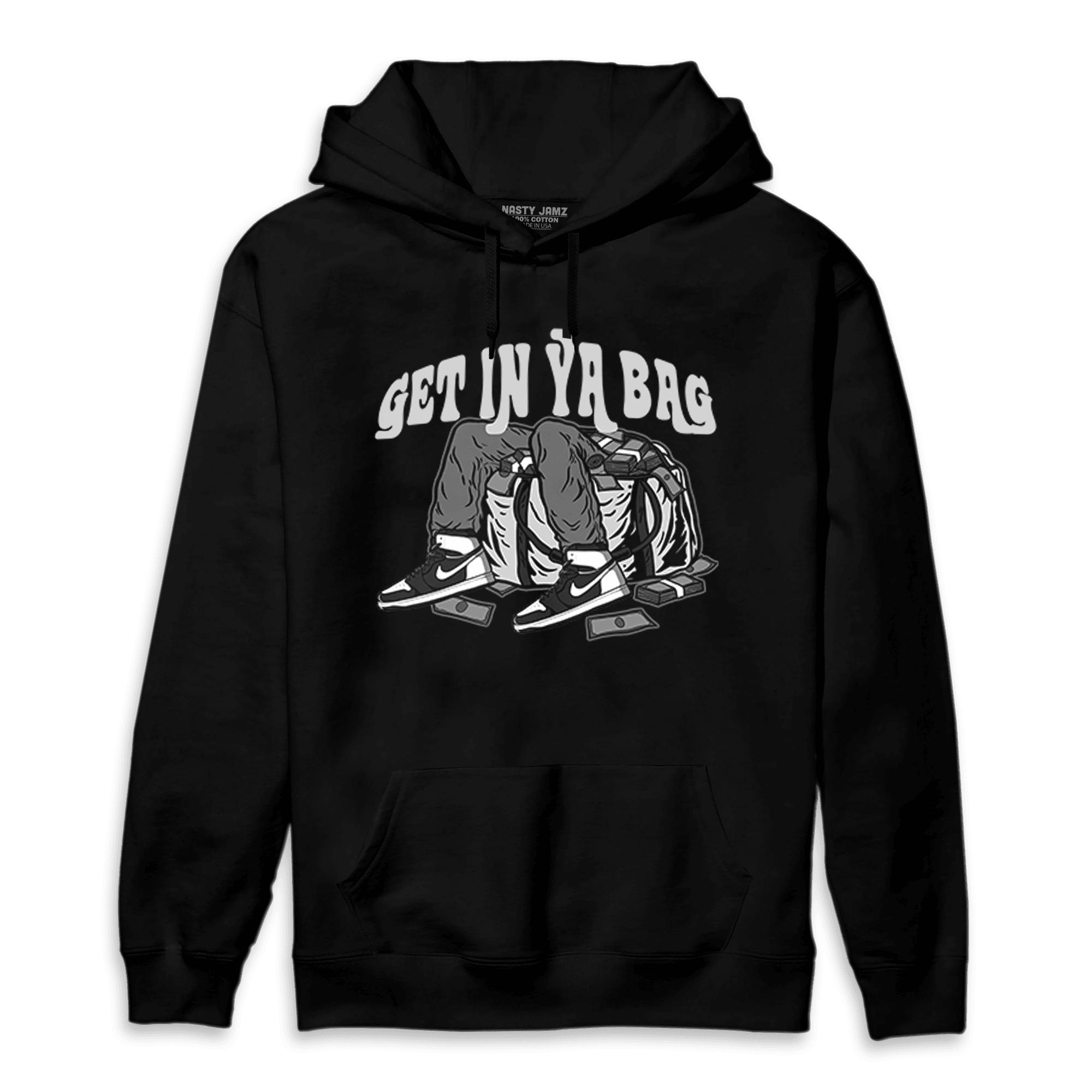 Retro High OG Black White 1s Hoodie Match Get In Ya Bag - NastyJamz