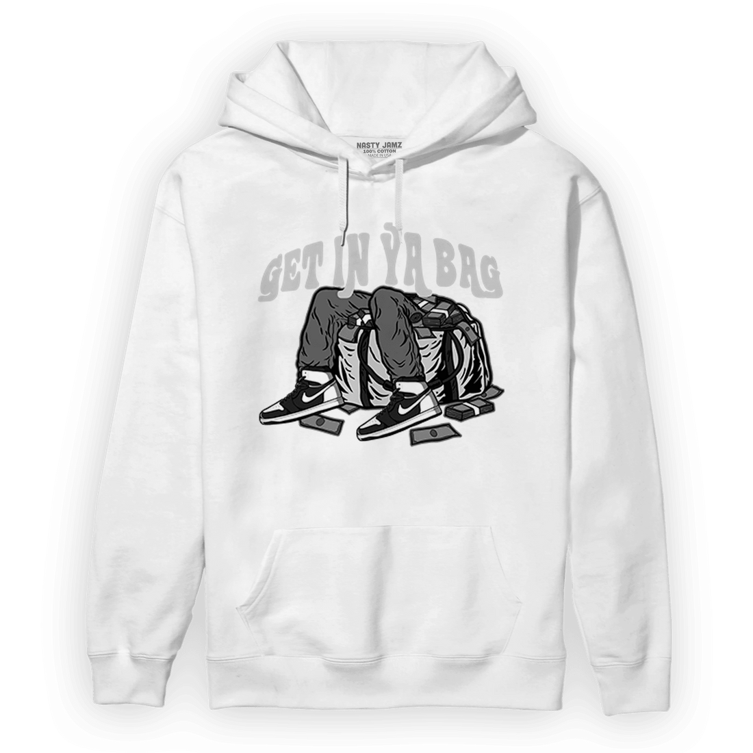 Retro High OG Black White 1s Hoodie Match Get In Ya Bag - NastyJamz