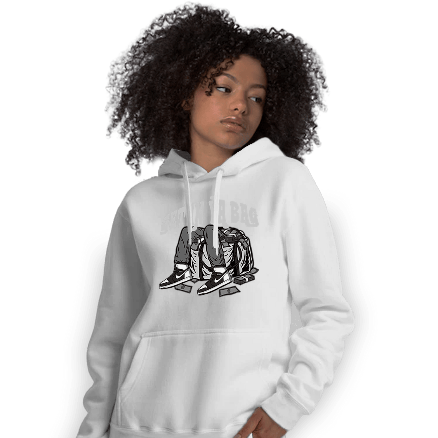 Retro High OG Black White 1s Hoodie Match Get In Ya Bag - NastyJamz