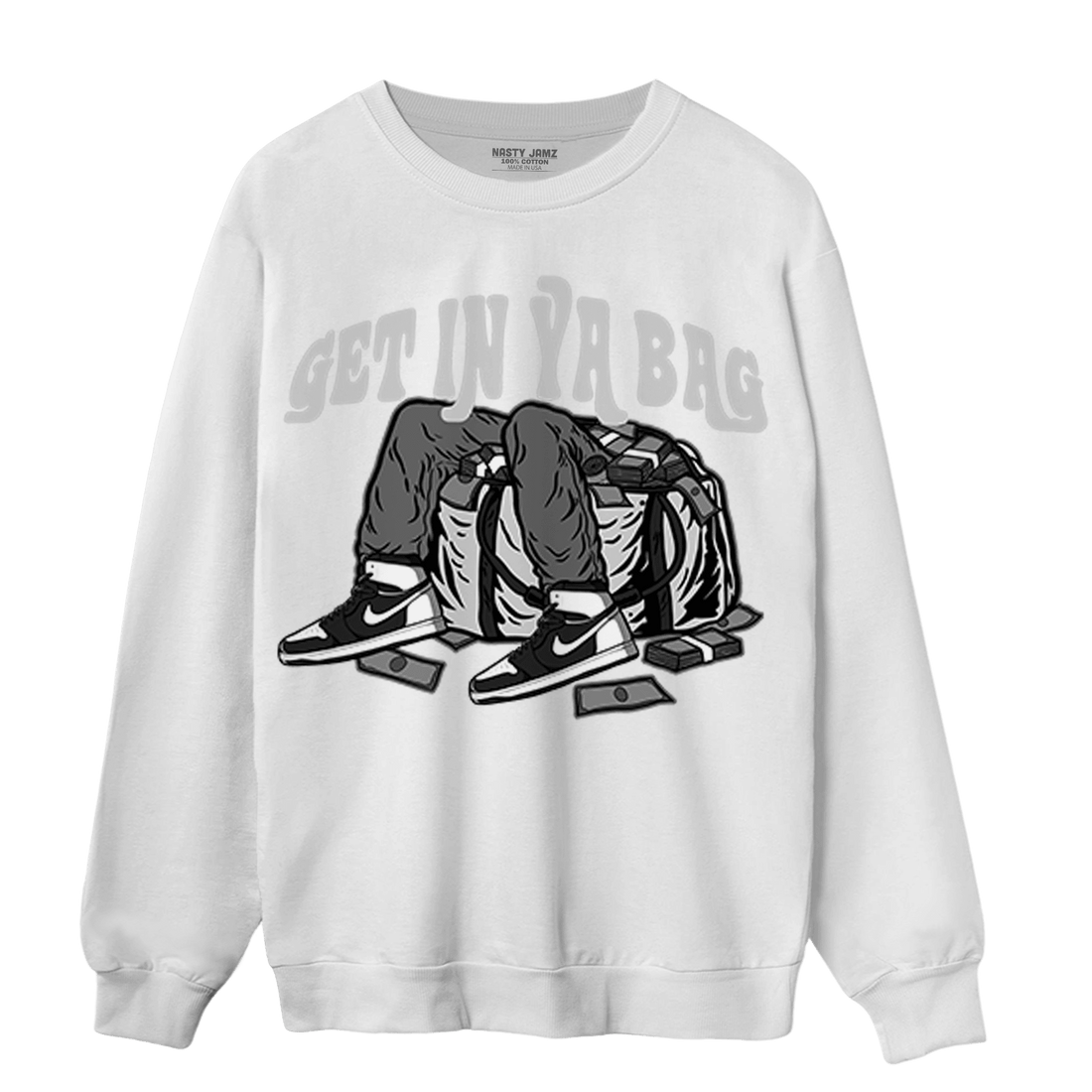 Retro High OG Black White 1s Sweatshirt Match Get In Ya Bag - NastyJamz