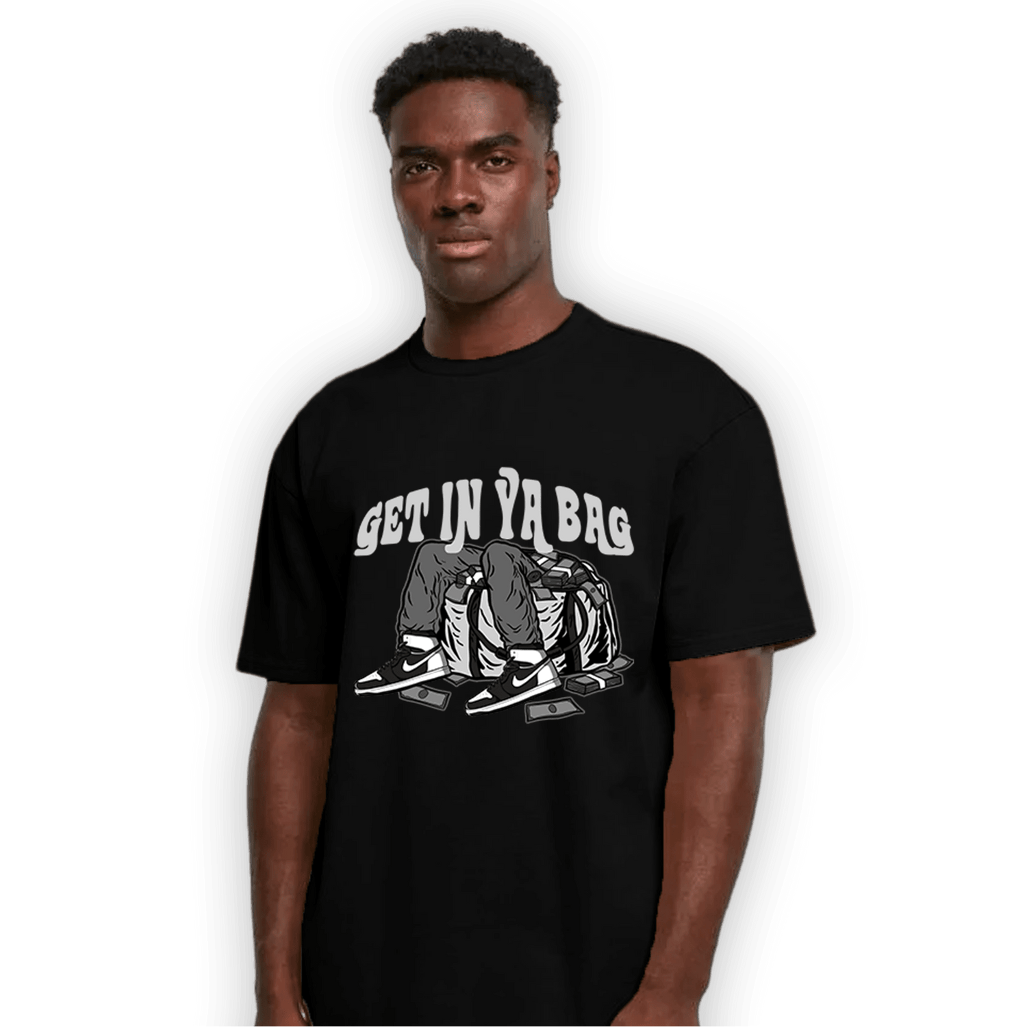 Retro High OG Black White 1s T Shirt Match Get In Ya Bag - NastyJamz