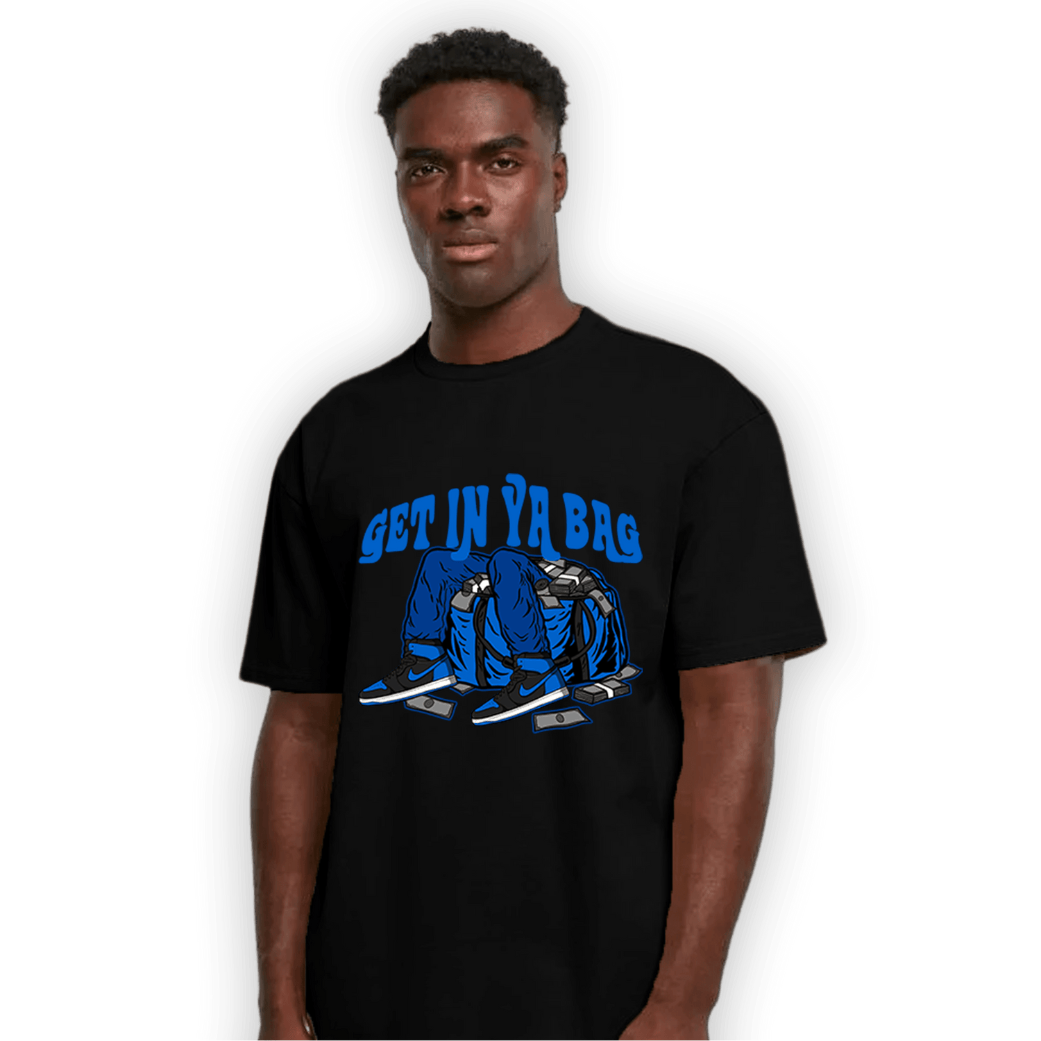 Royal Reimagined 1s T Shirt Match Get In Ya Bag - NastyJamz