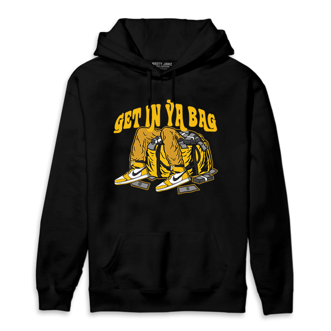 Yellow Ochre 1s Hoodie Match Get In Ya Bag - NastyJamz