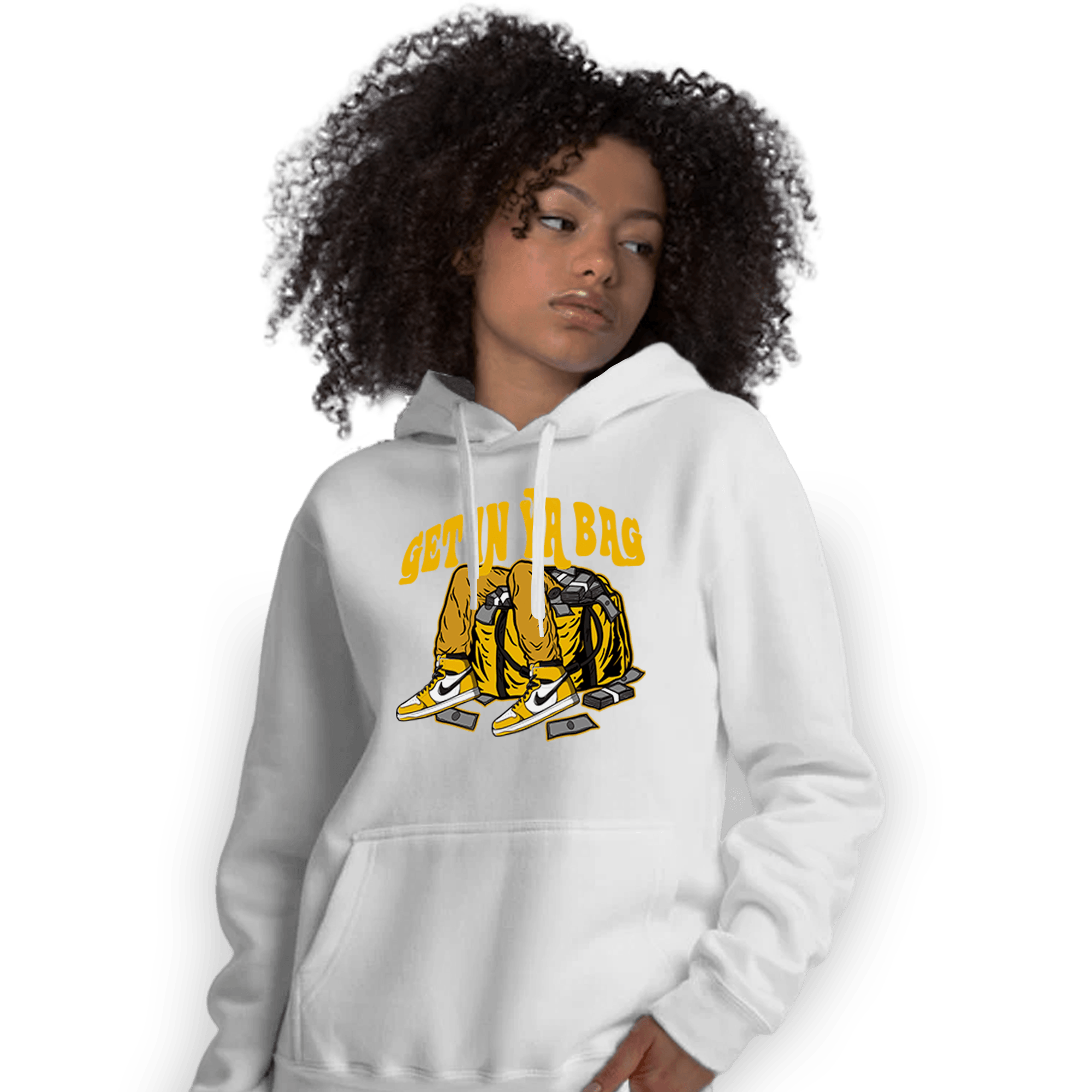 Yellow Ochre 1s Hoodie Match Get In Ya Bag - NastyJamz