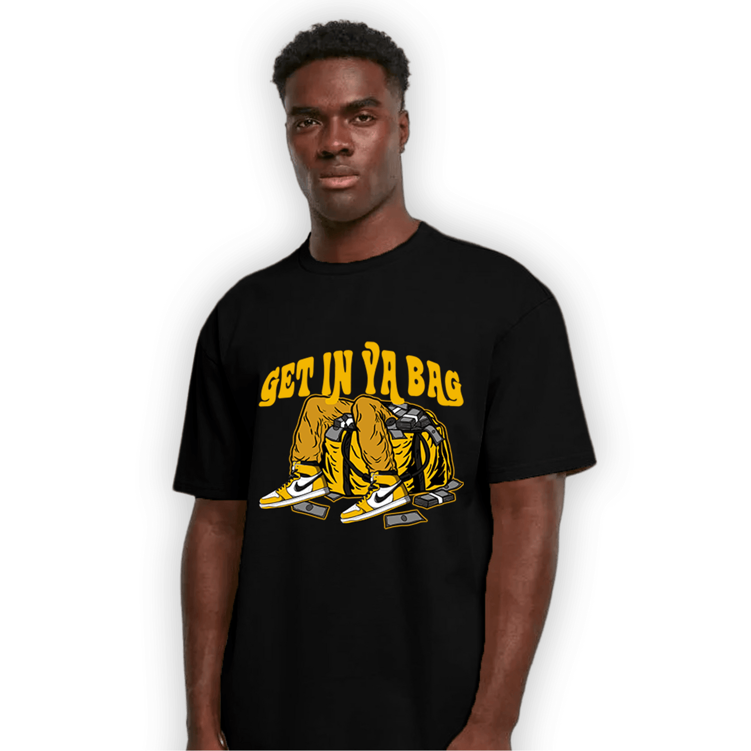 Yellow Ochre 1s T Shirt Match Get In Ya Bag - NastyJamz