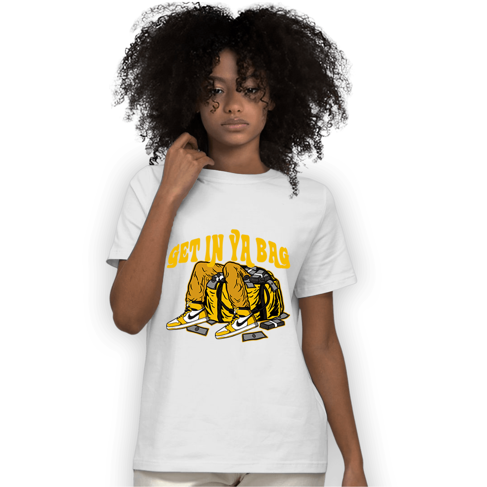 Yellow Ochre 1s T Shirt Match Get In Ya Bag - NastyJamz
