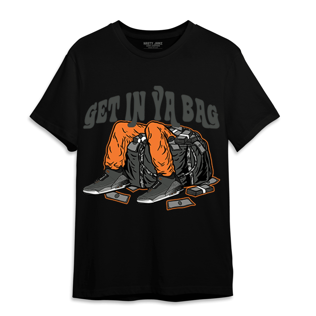Fear Pack 3s T Shirt Match Get In Ya Bag - NastyJamz