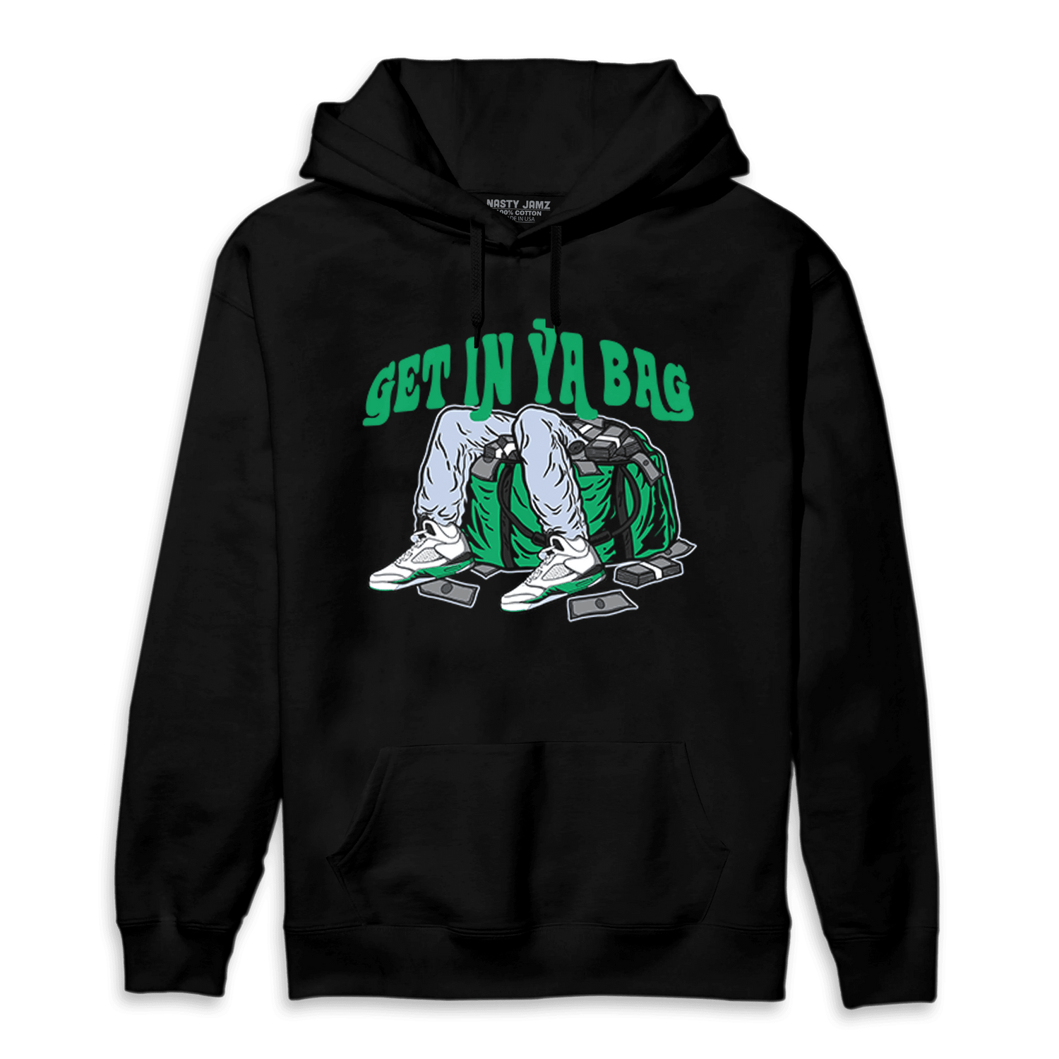Lucky Green 5s Hoodie Match Get In Ya Bag - NastyJamz