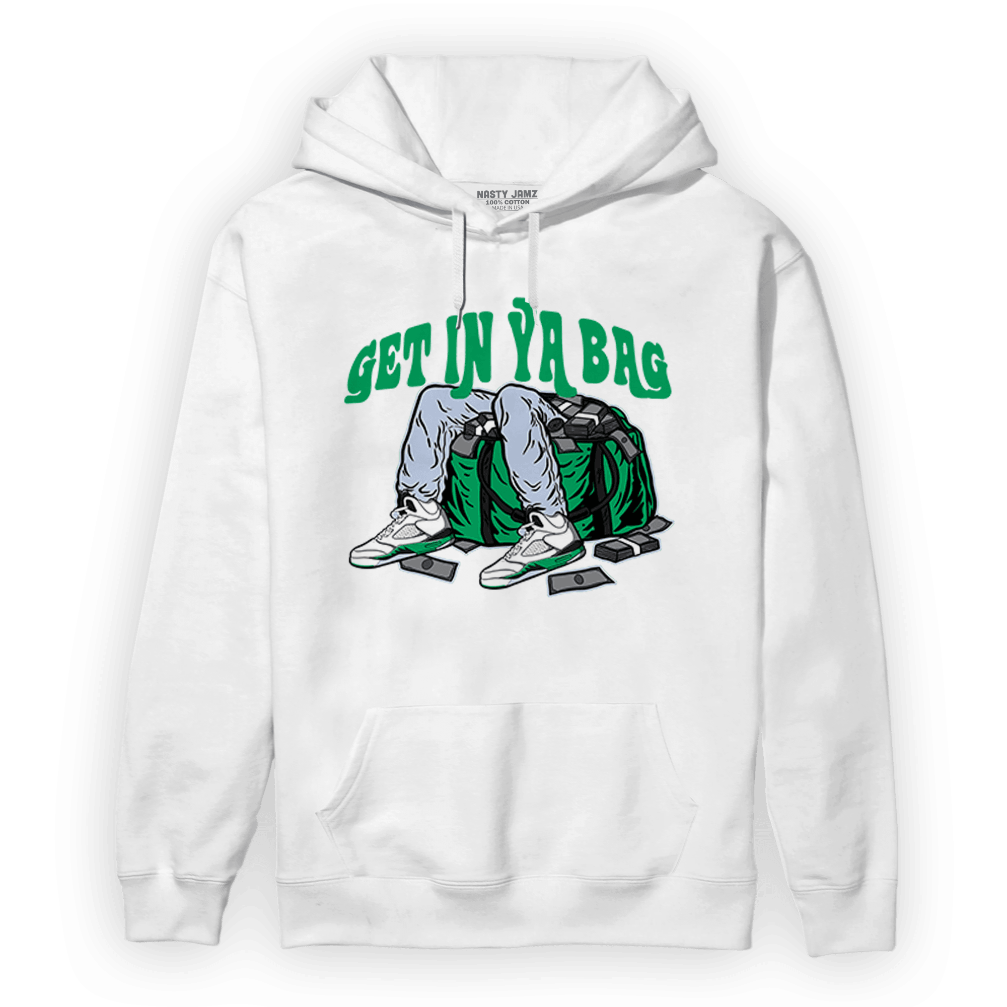 Lucky Green 5s Hoodie Match Get In Ya Bag - NastyJamz