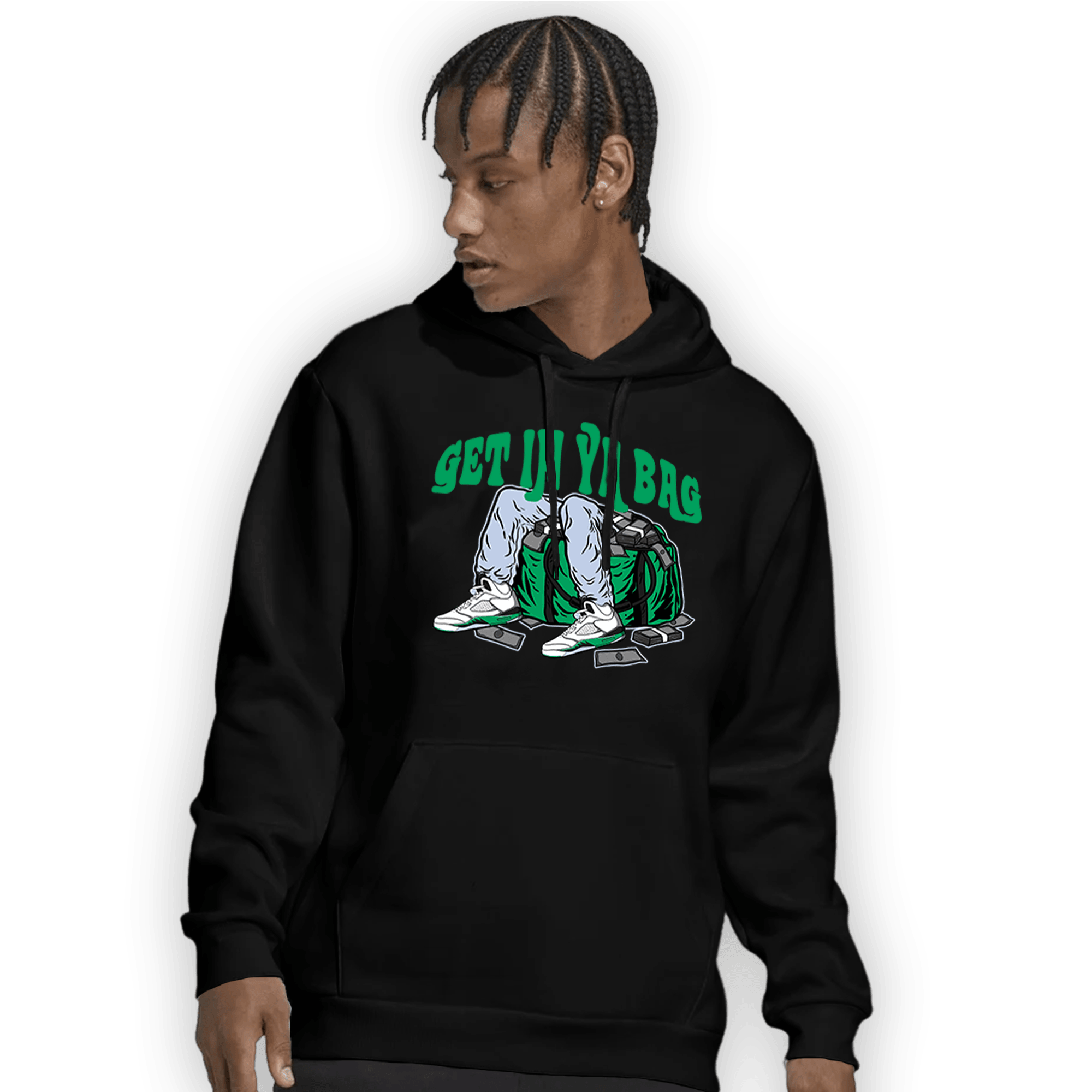 Lucky Green 5s Hoodie Match Get In Ya Bag - NastyJamz