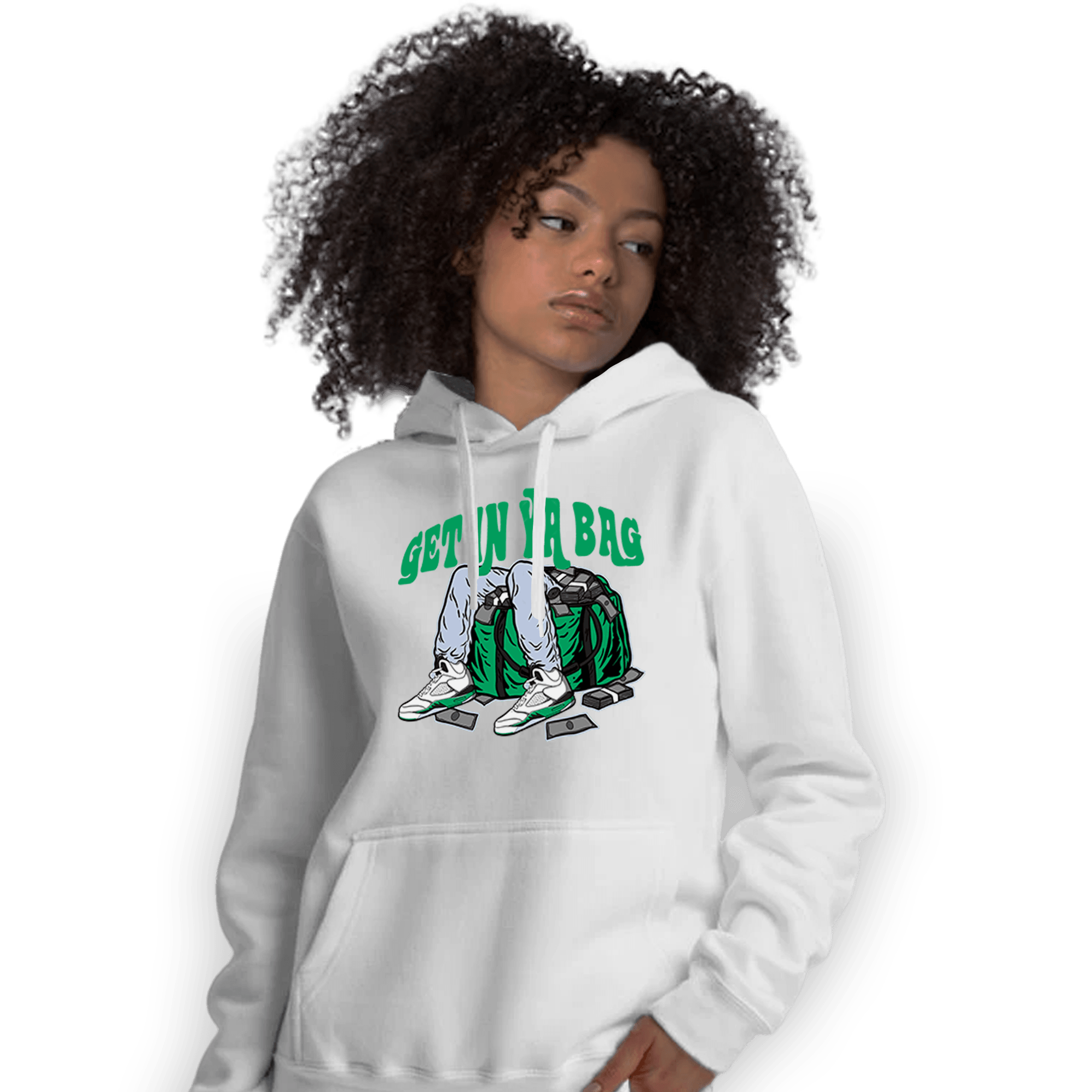 Lucky Green 5s Hoodie Match Get In Ya Bag - NastyJamz