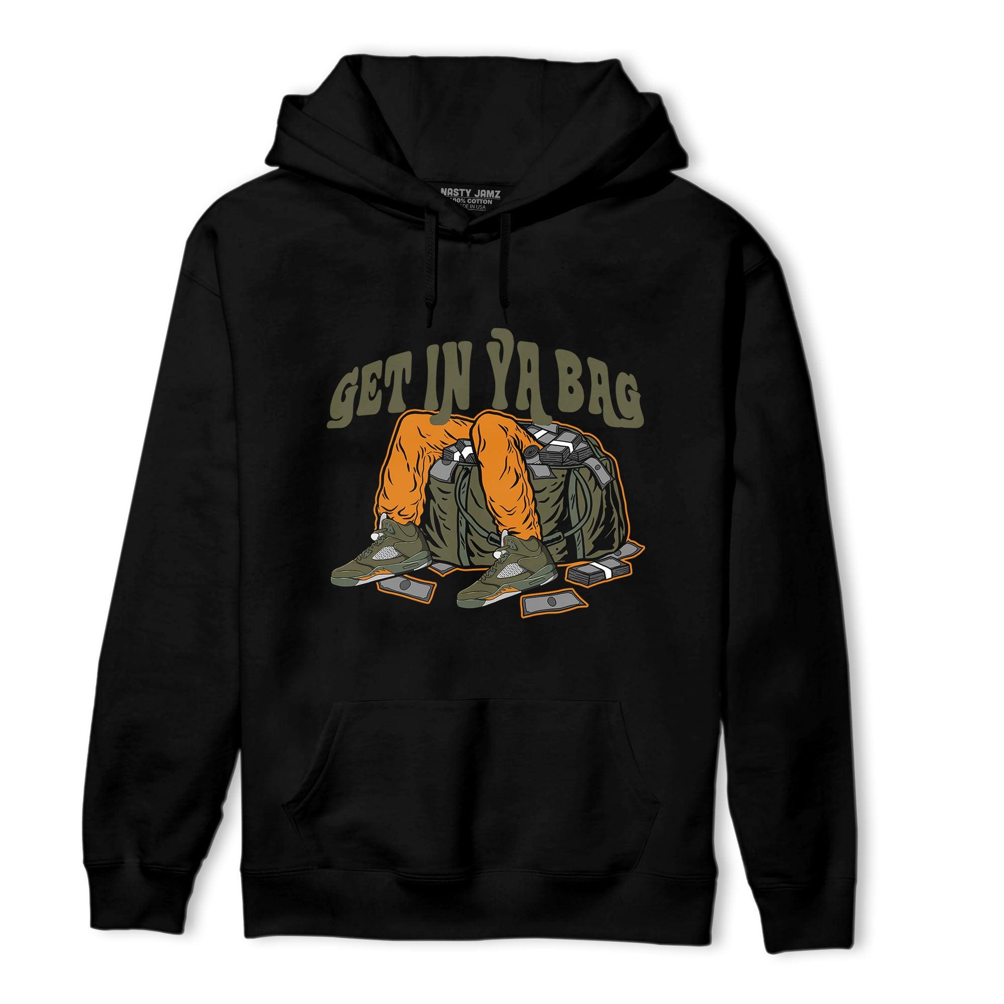 Olive 5s Hoodie Match Get In Ya Bag - NastyJamz