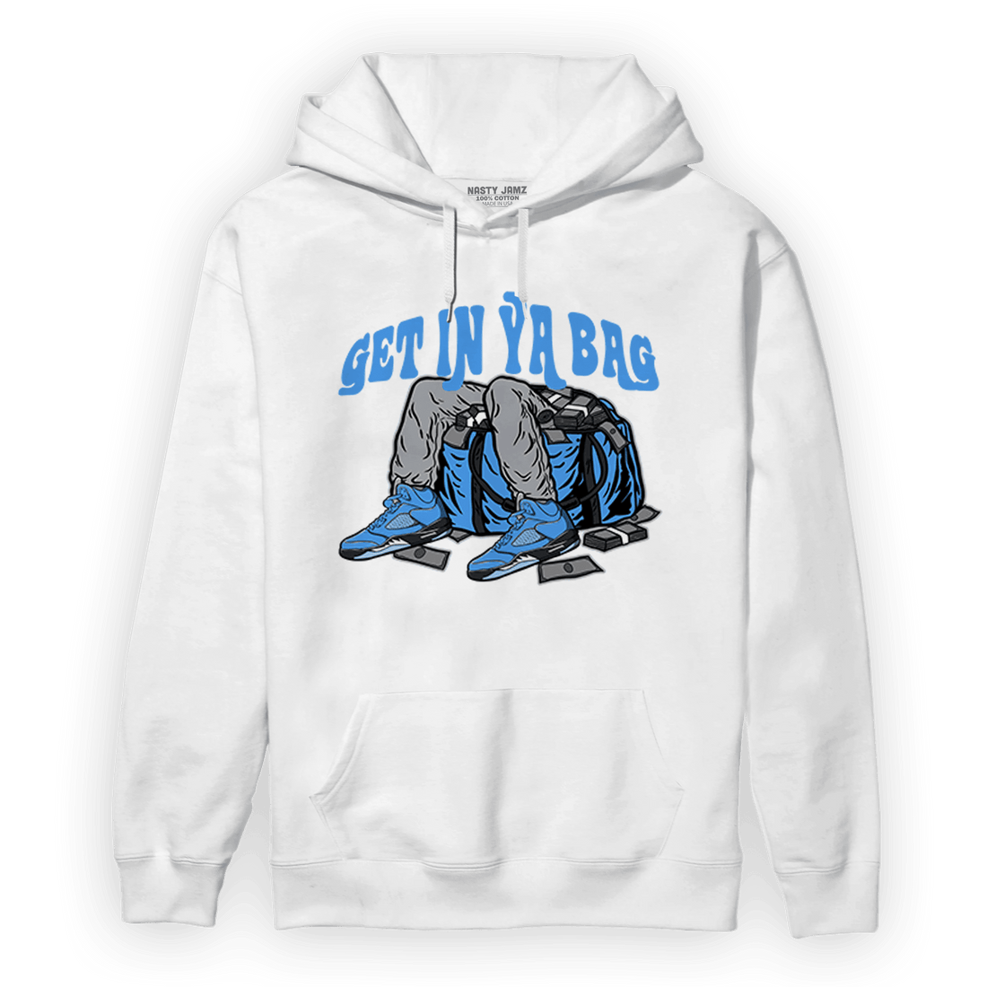 University Blue 5s Hoodie Match Get In Ya Bag - NastyJamz