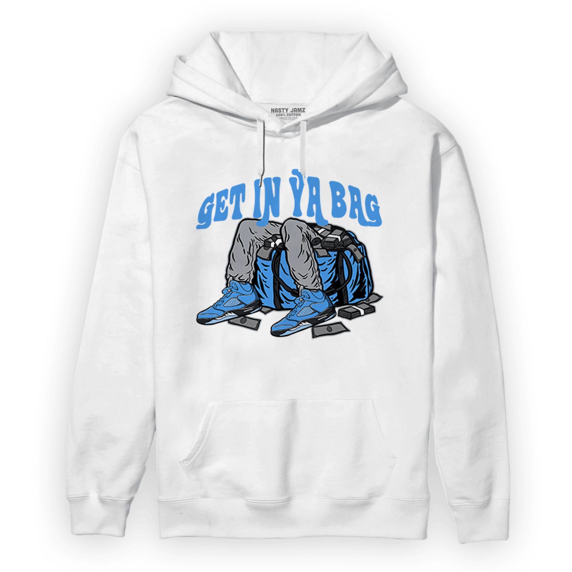 University Blue 5s Hoodie Match Get In Ya Bag - NastyJamz
