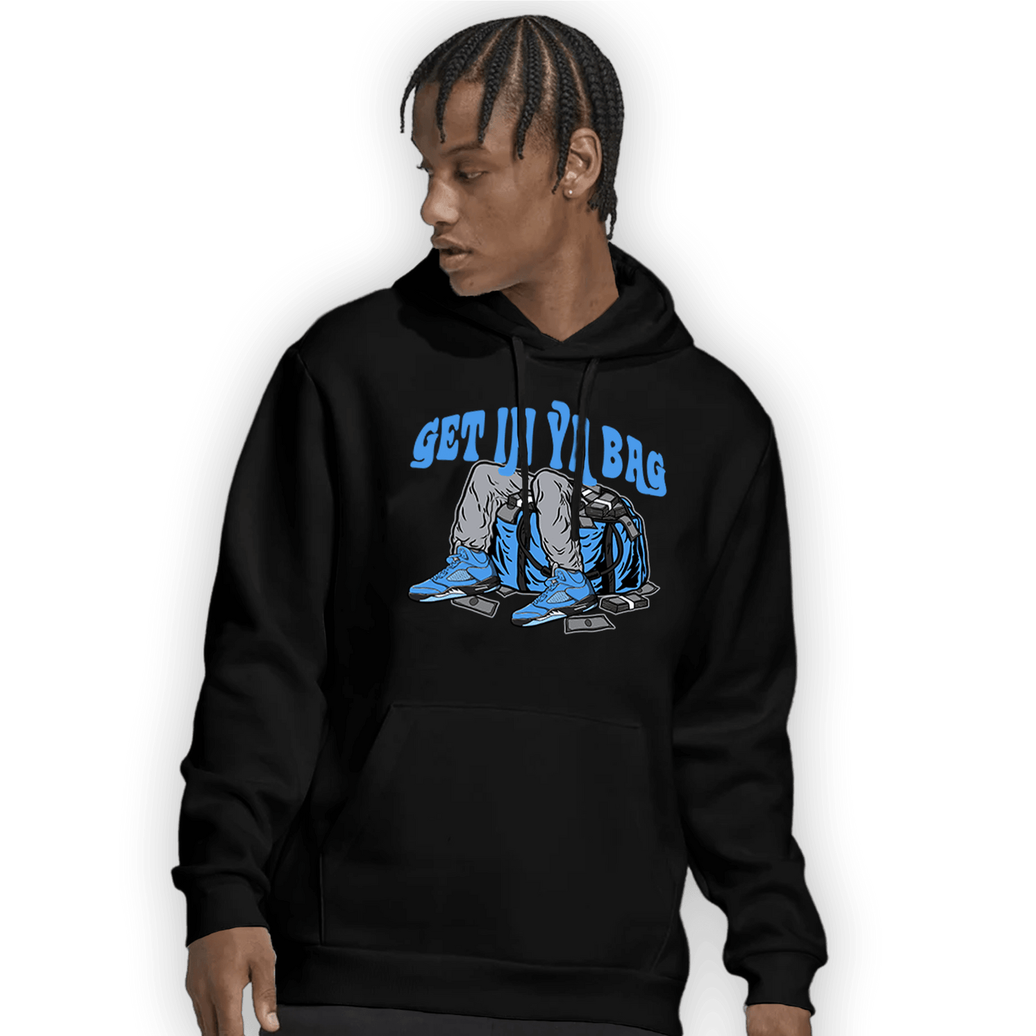 University Blue 5s Hoodie Match Get In Ya Bag - NastyJamz