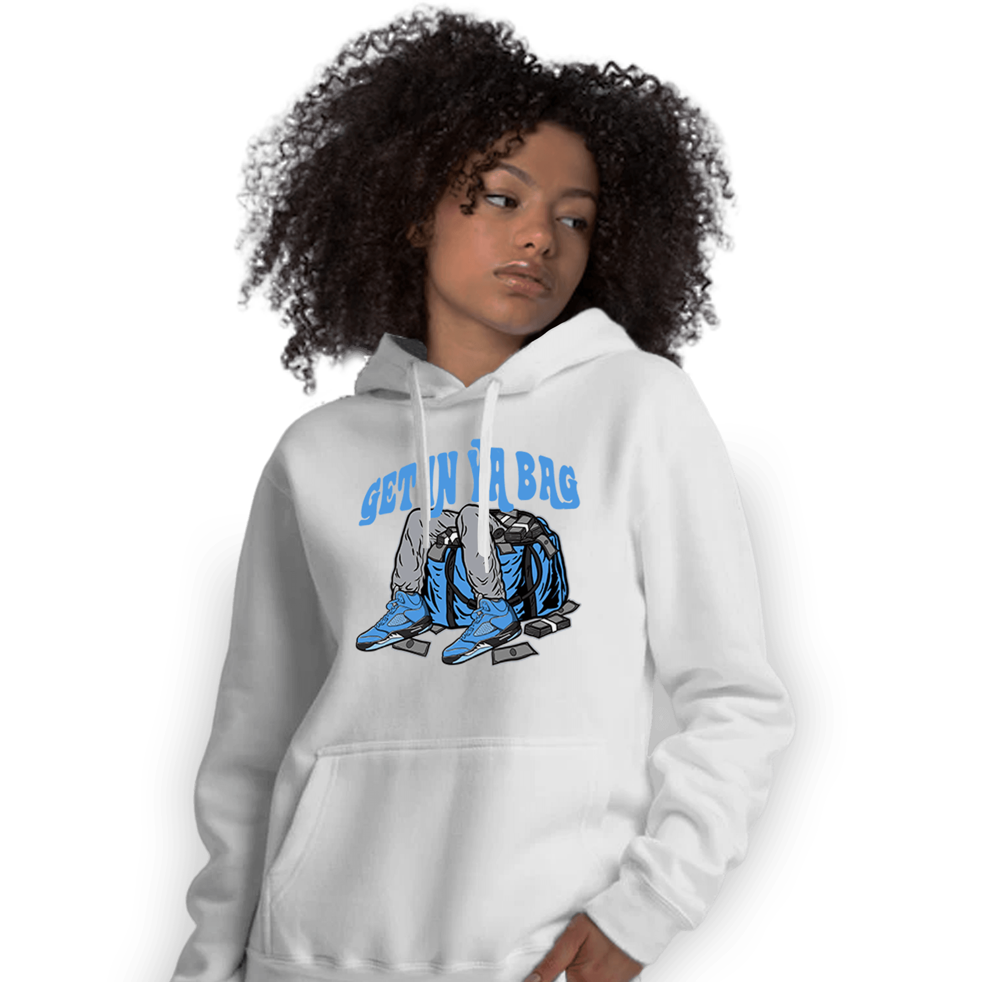 University Blue 5s Hoodie Match Get In Ya Bag - NastyJamz