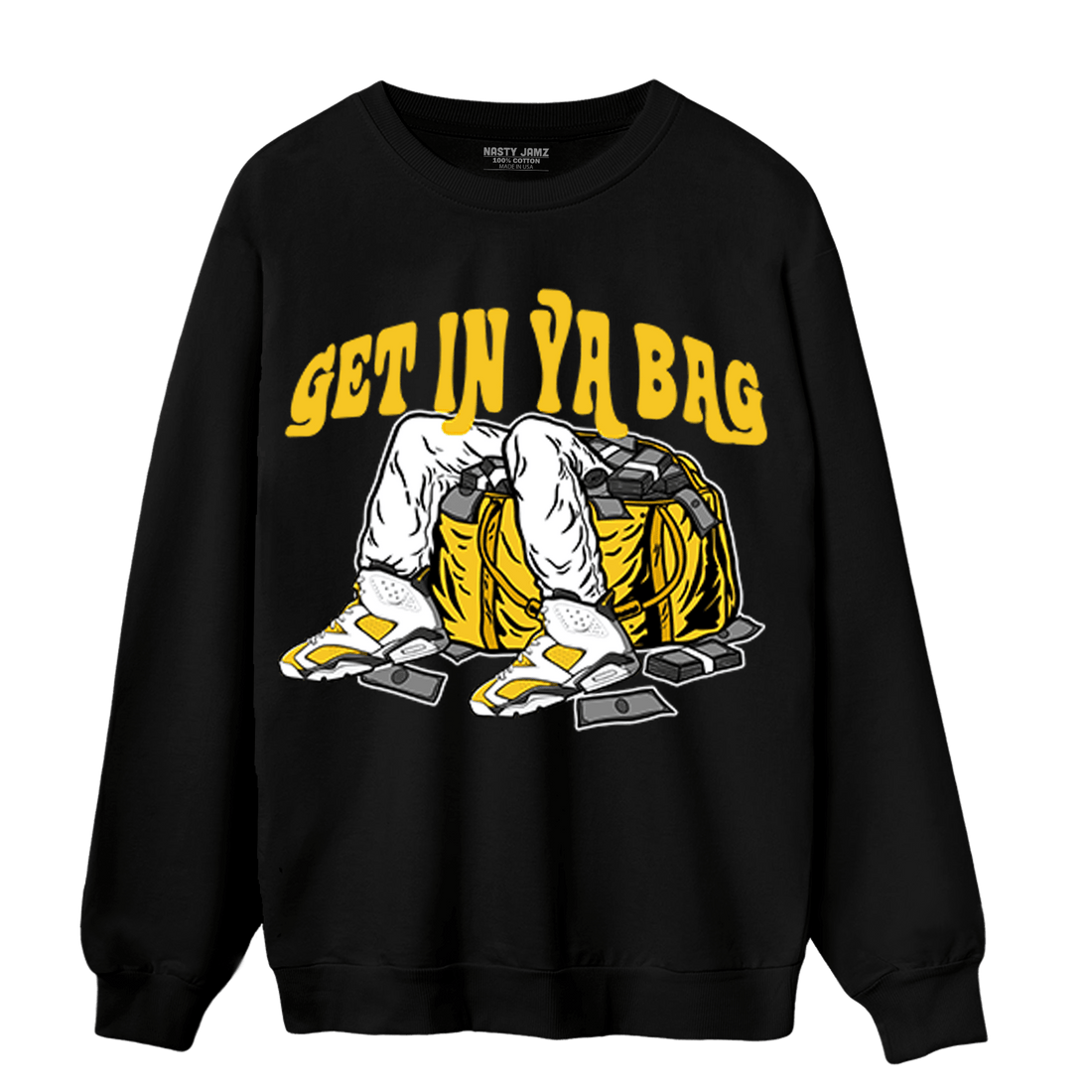 Yellow Ochre 6s Sweatshirt Match Get In Ya Bag - NastyJamz