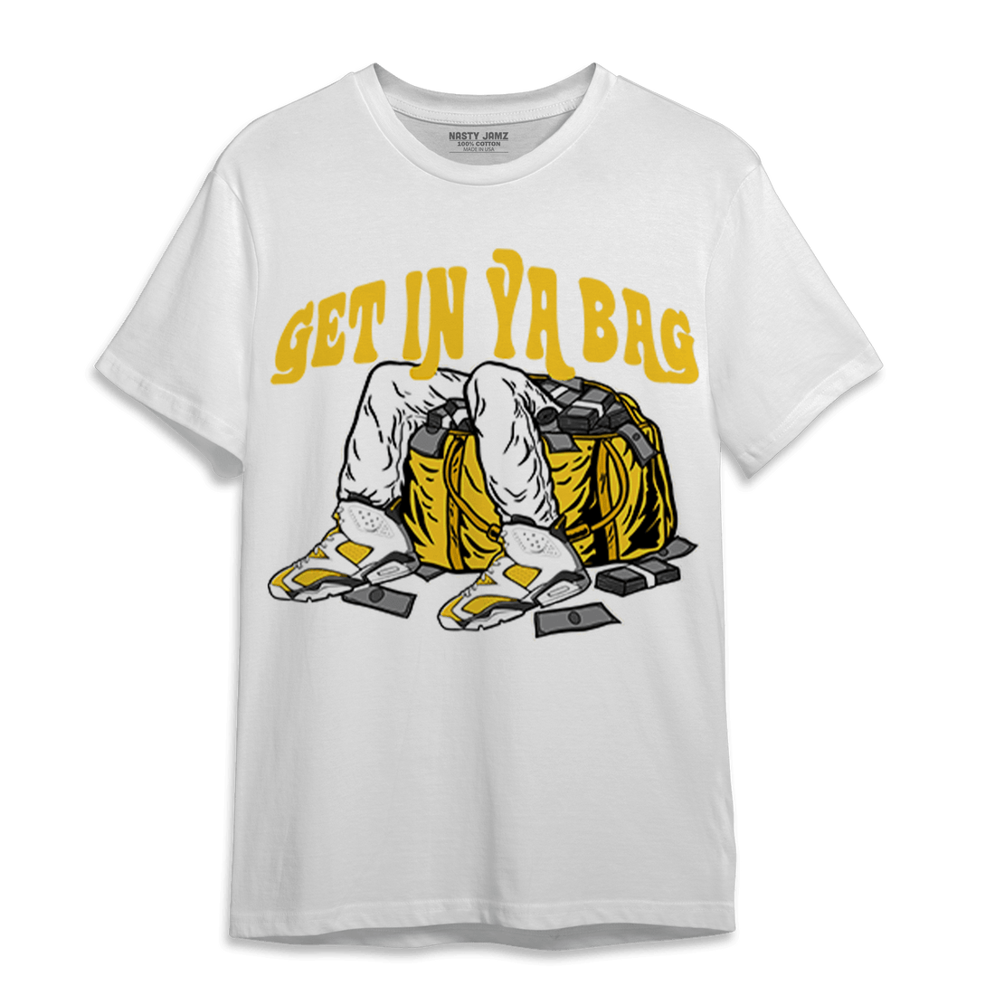 Yellow Ochre 6s T Shirt Match Get In Ya Bag - NastyJamz