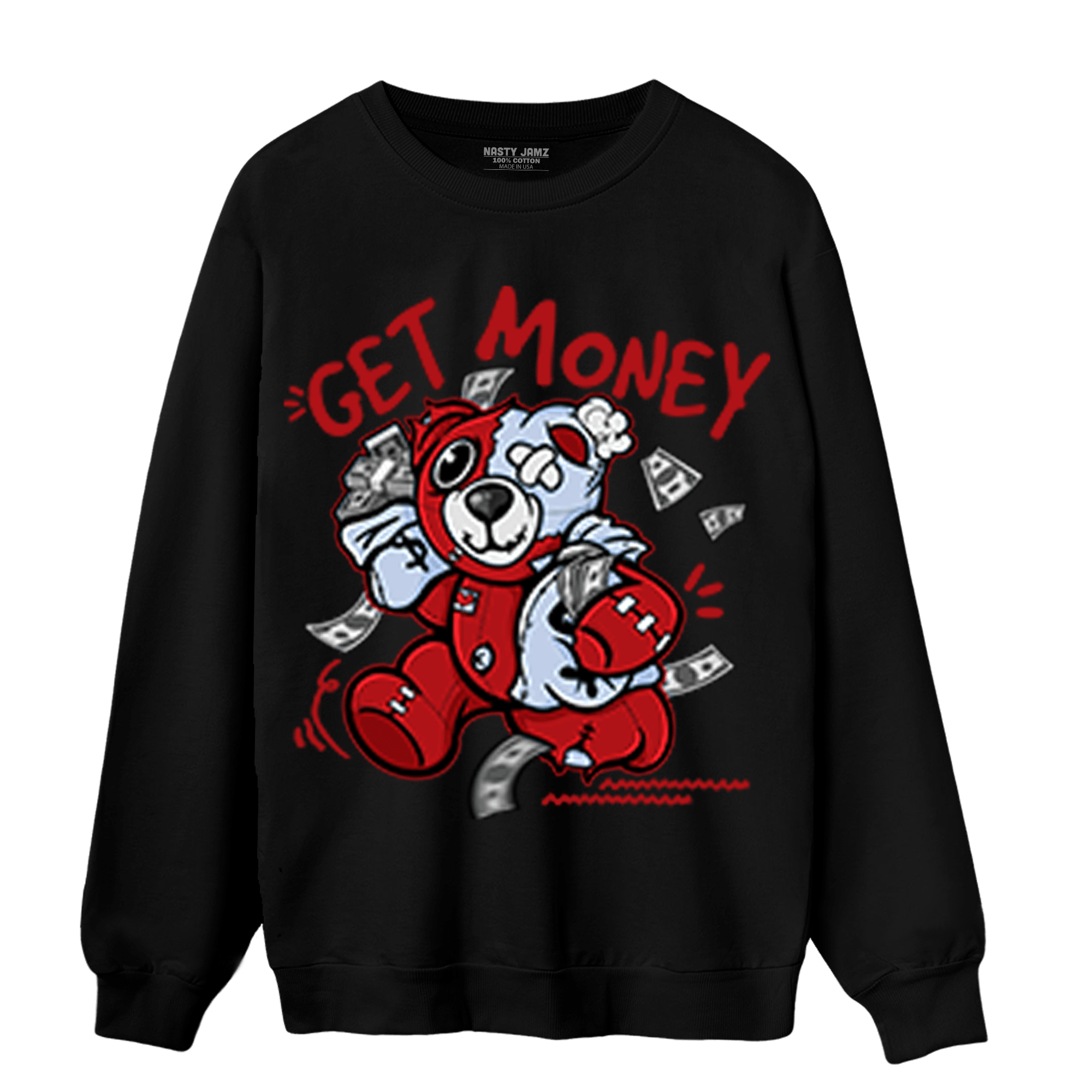 Cherry 11s Sweatshirt Match Get Money BER - NastyJamz