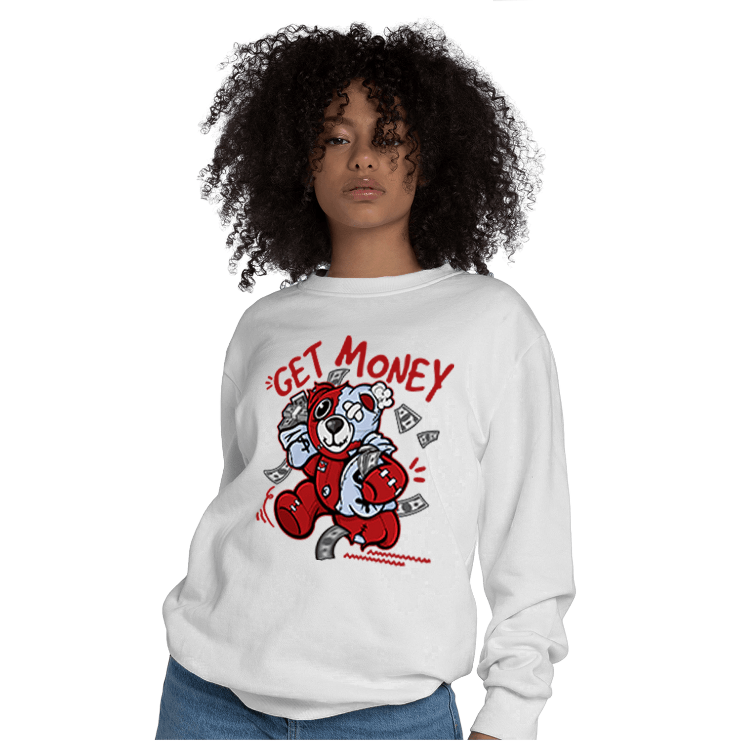 Cherry 11s Sweatshirt Match Get Money BER - NastyJamz