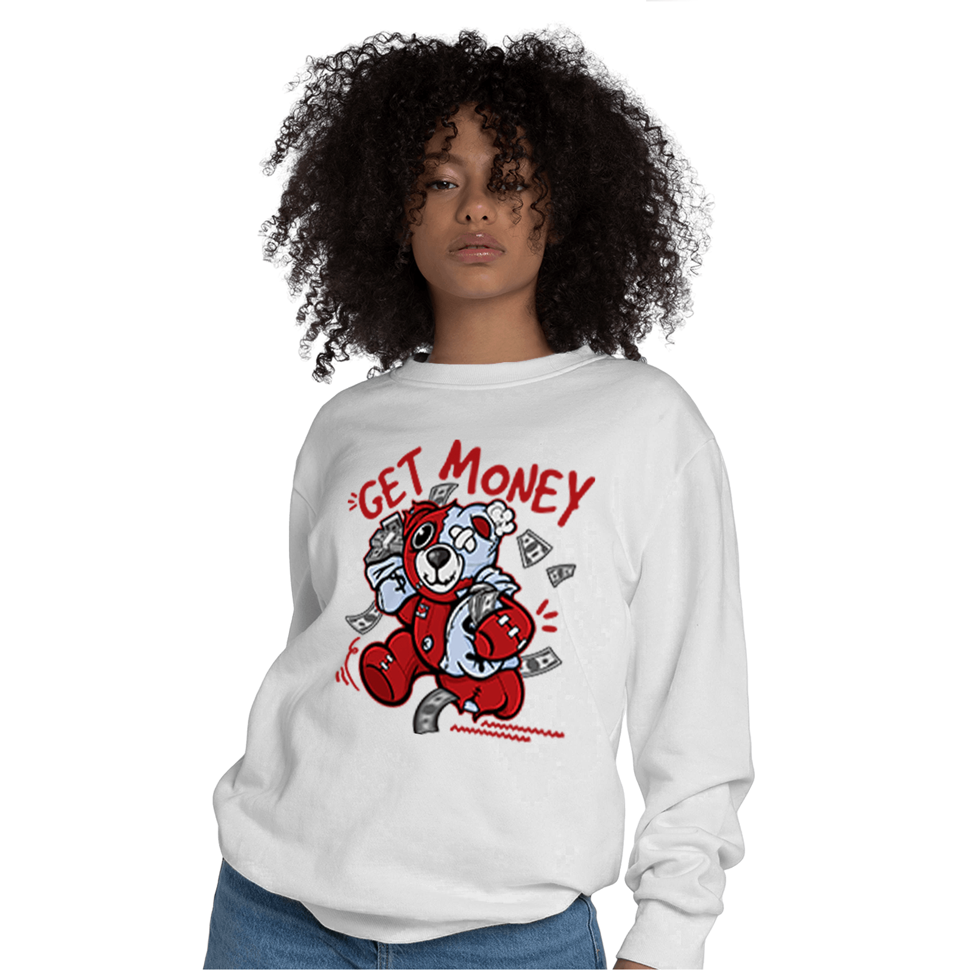 Cherry 11s Sweatshirt Match Get Money BER - NastyJamz