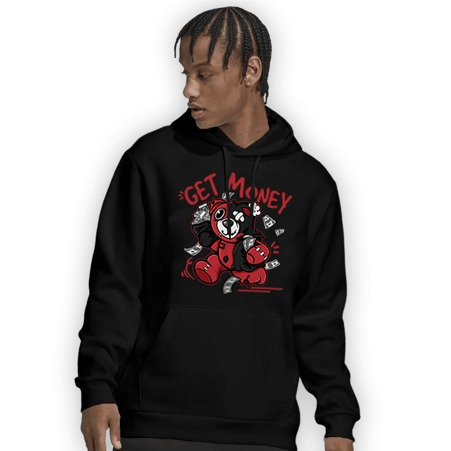 Cherry 12s Hoodie Match Get Money BER - NastyJamz