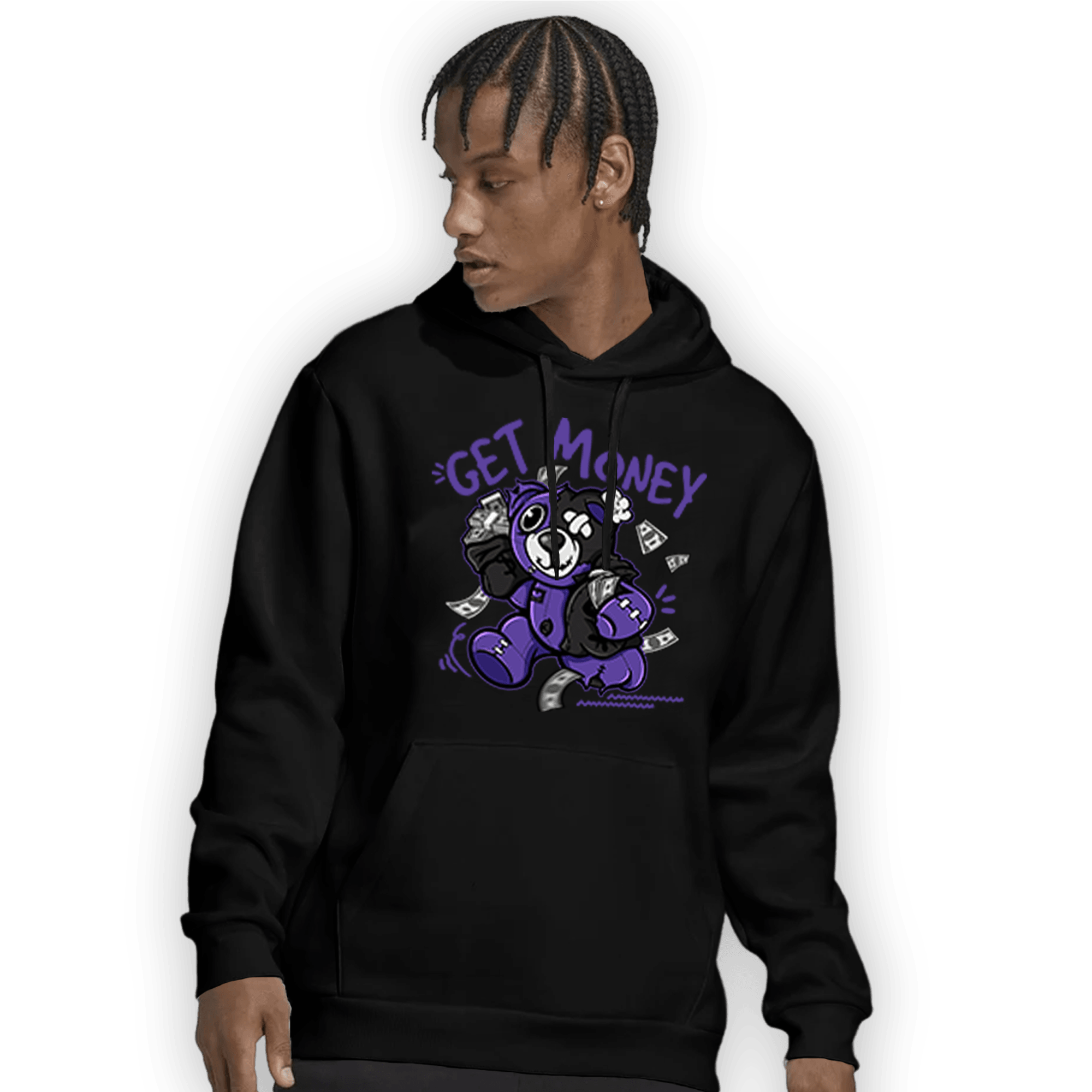 Field Purple 12s Hoodie Match Get Money BER - NastyJamz
