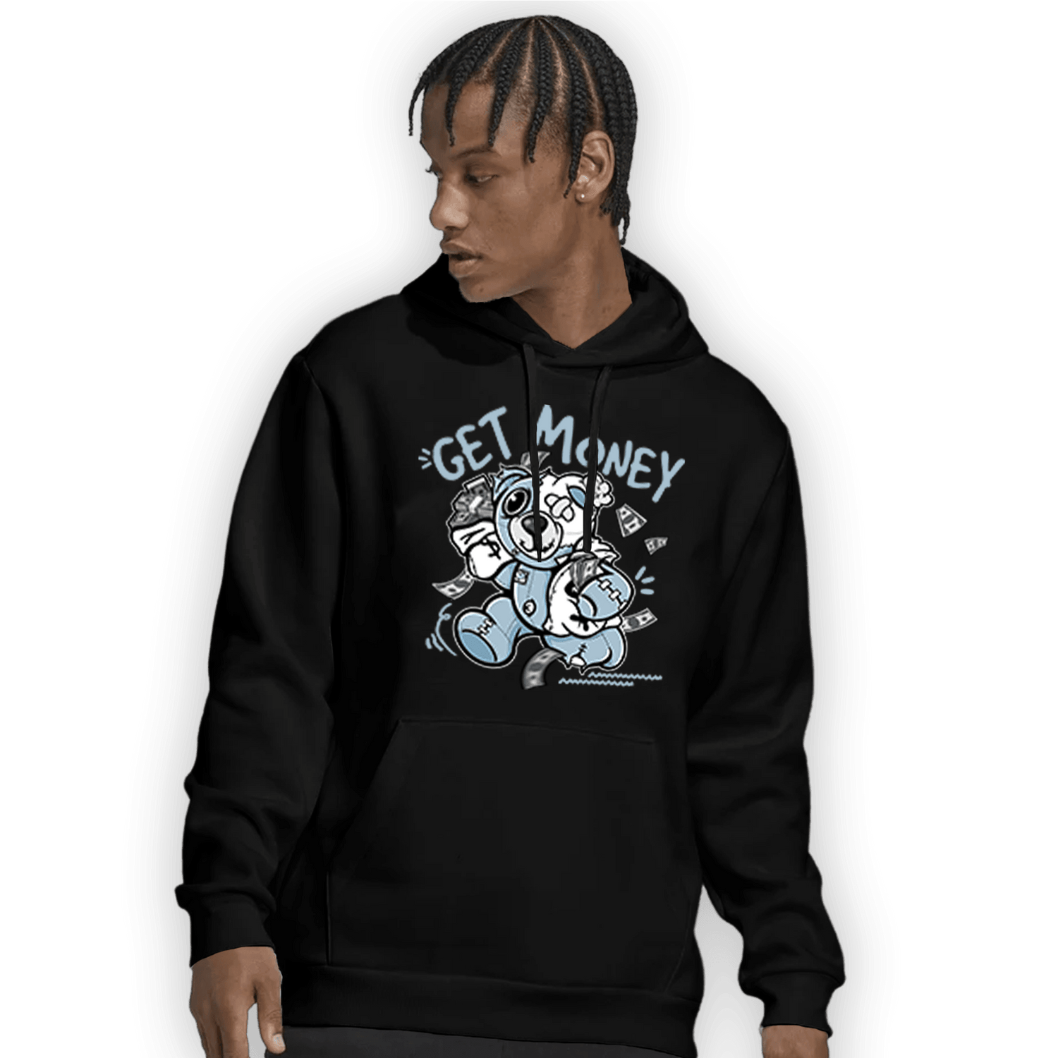 Blue Grey 13s Hoodie Match Get Money BER - NastyJamz