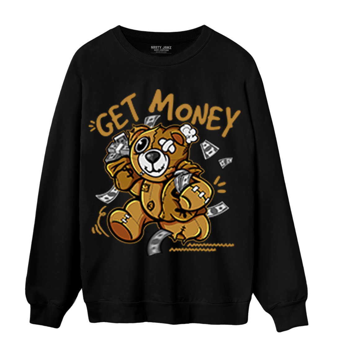 Wheat 13s Sweatshirt Match Get Money BER - NastyJamz
