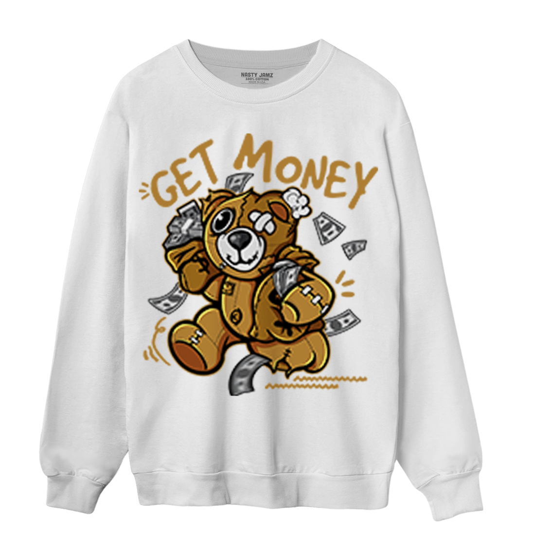 Wheat 13s Sweatshirt Match Get Money BER - NastyJamz
