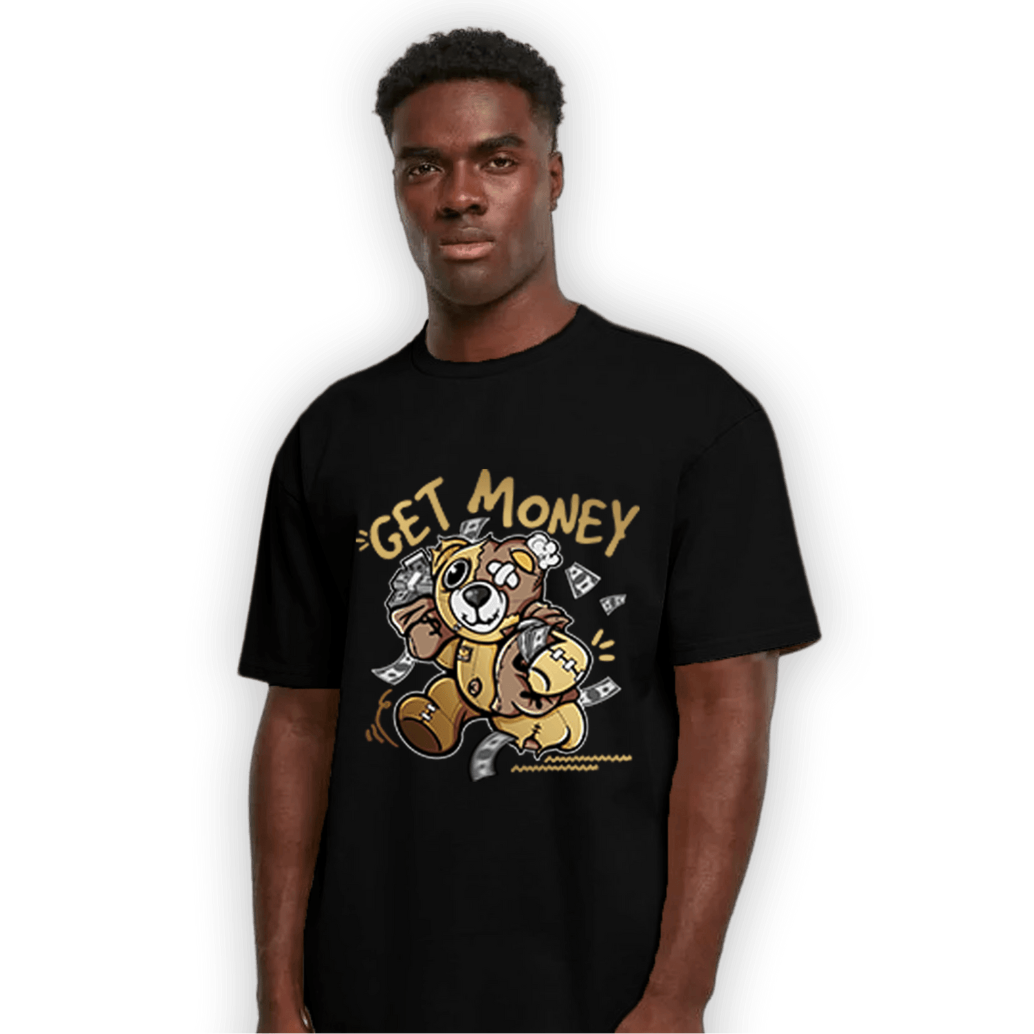 High OG Metallic Gold 1s T Shirt Match Get Money BER - NastyJamz