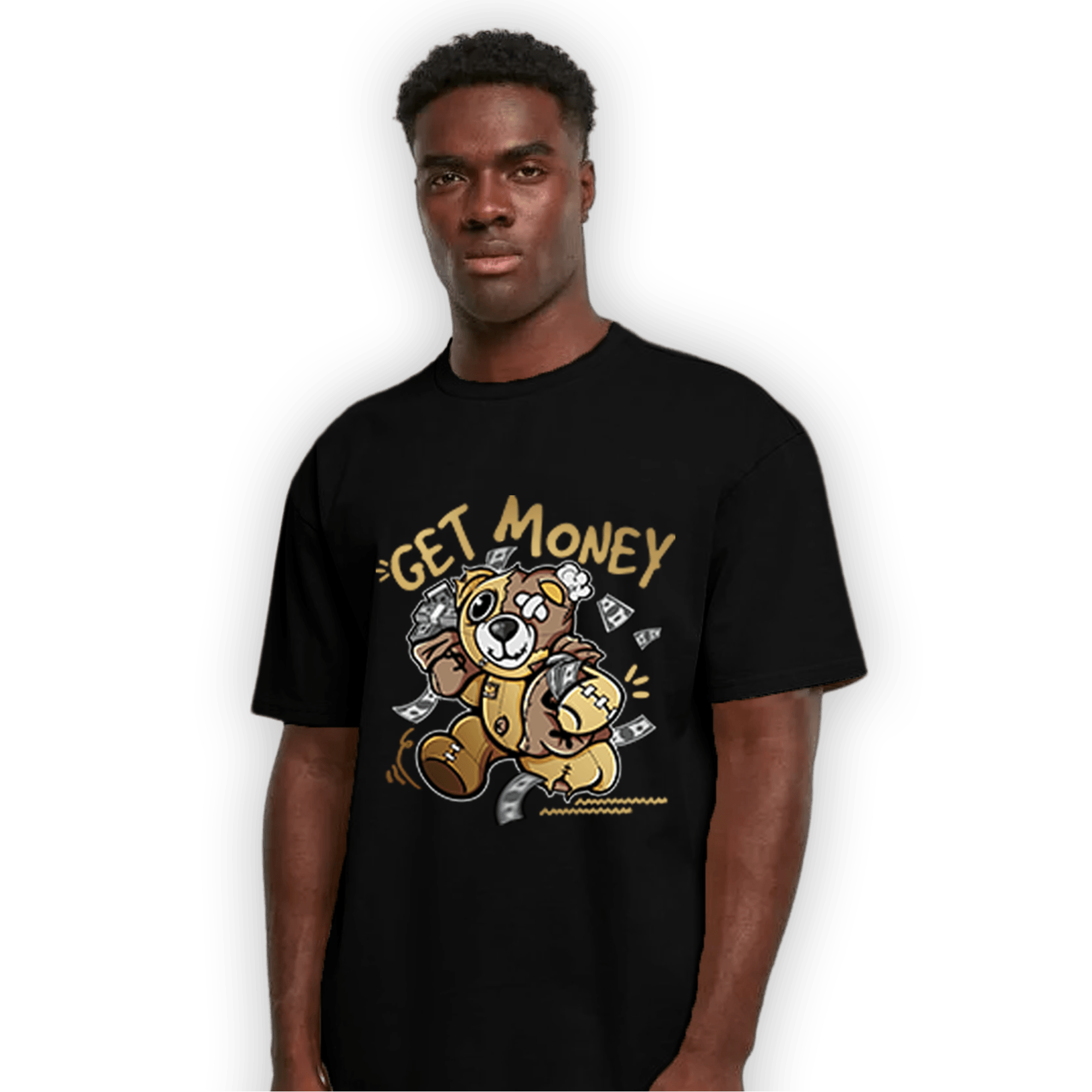High OG Metallic Gold 1s T Shirt Match Get Money BER - NastyJamz