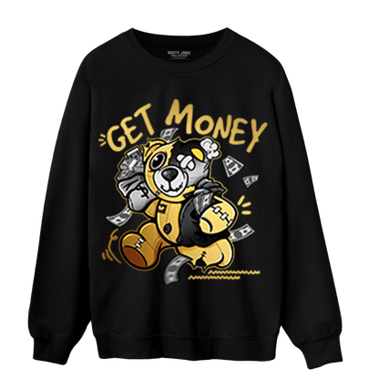 Mid SE Black Gold 1s Sweatshirt Match Get Money BER - NastyJamz