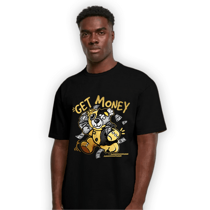 Mid SE Black Gold 1s T Shirt Match Get Money BER - NastyJamz