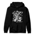 Retro High OG Black White 1s Hoodie Match Get Money BER - NastyJamz