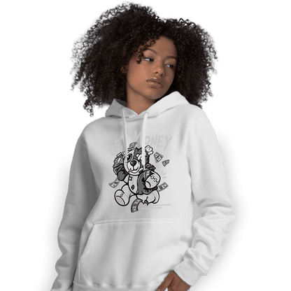 Retro High OG Black White 1s Hoodie Match Get Money BER - NastyJamz