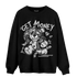 Retro High OG Black White 1s Sweatshirt Match Get Money BER - NastyJamz