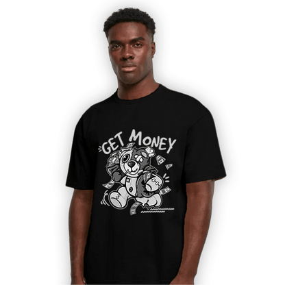 Retro High OG Black White 1s T Shirt Match Get Money BER - NastyJamz
