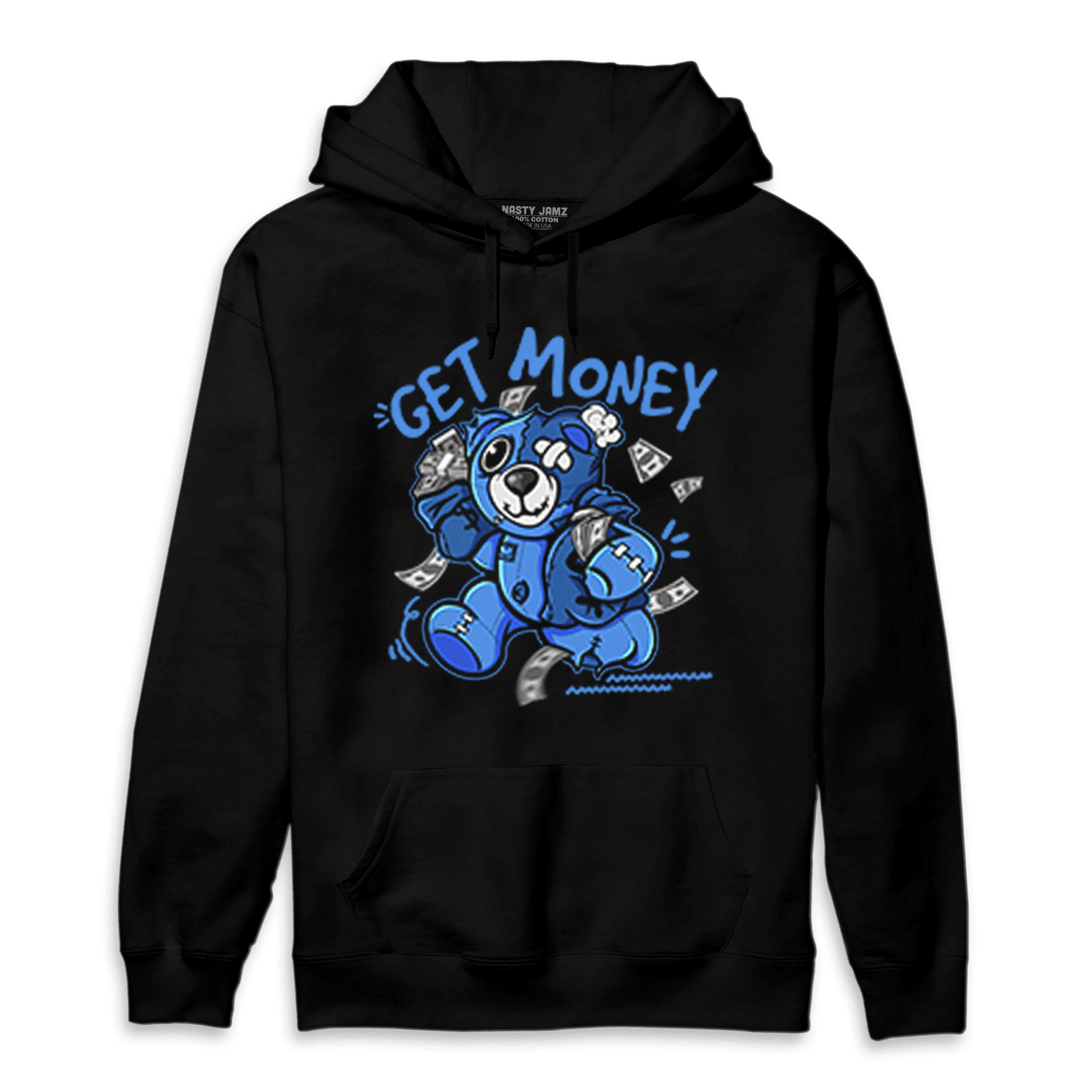 University Blue Toe 1s Hoodie Match Get Money BER - NastyJamz