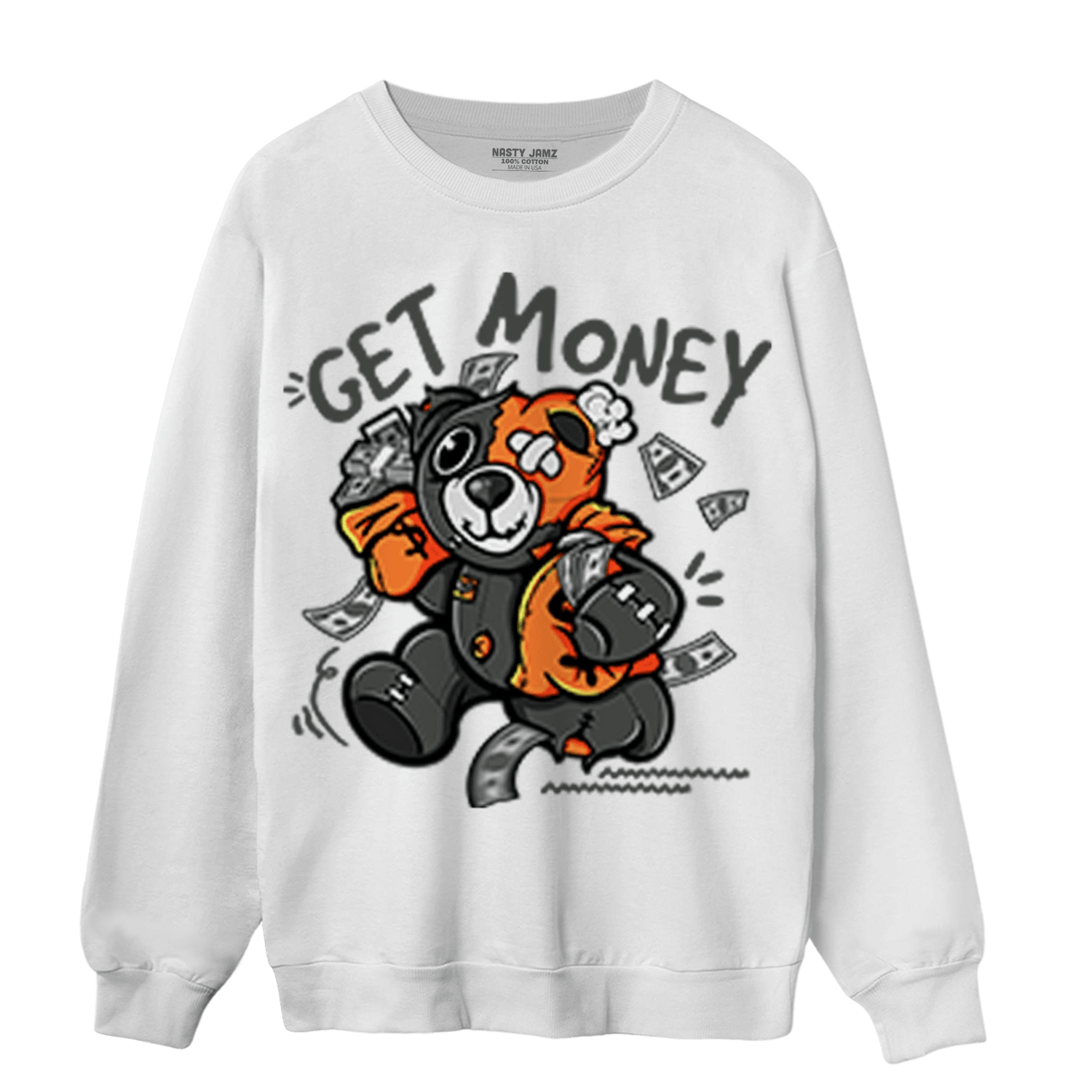 Fear Pack 3s Sweatshirt Match Get Money BER - NastyJamz
