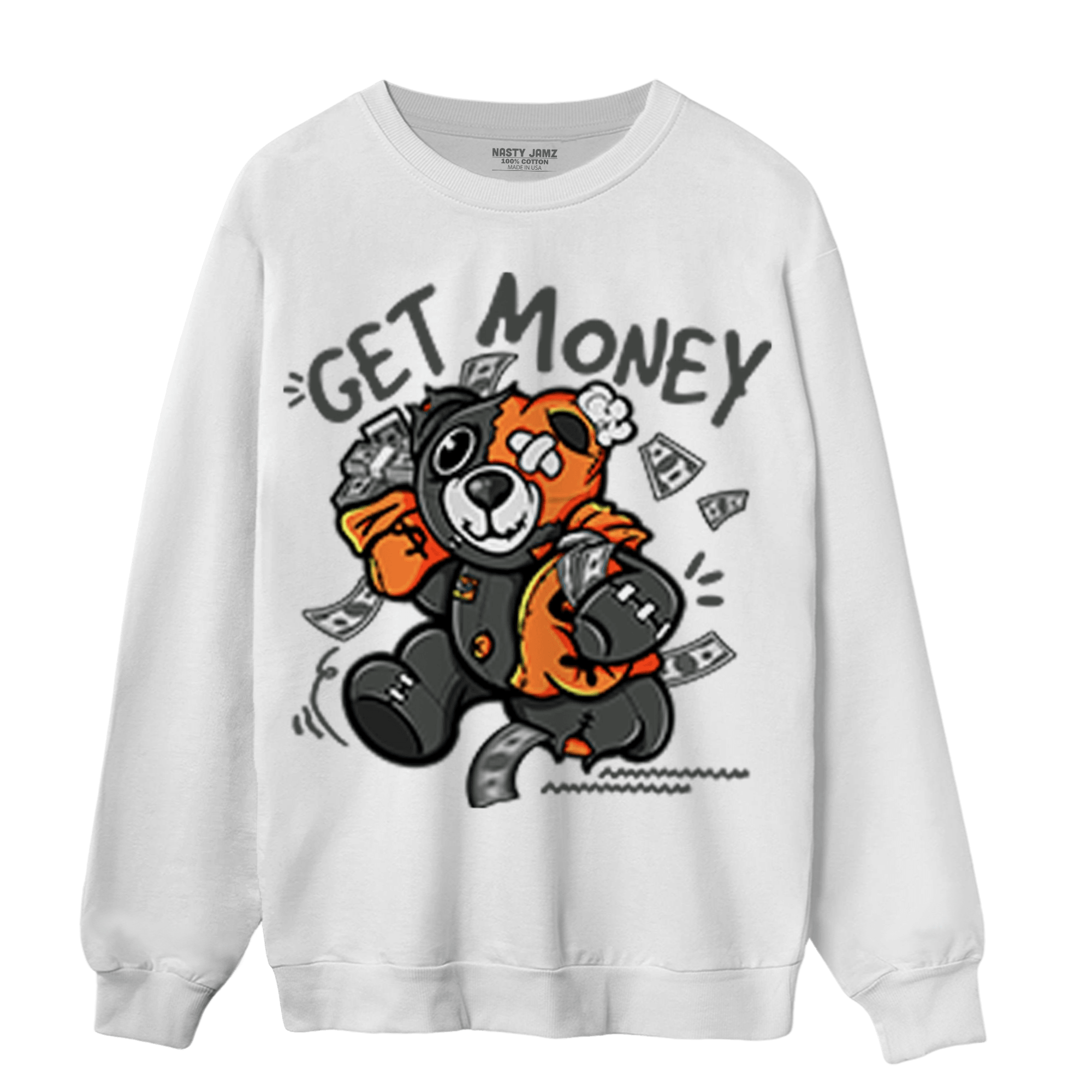 Fear Pack 3s Sweatshirt Match Get Money BER - NastyJamz