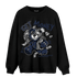 White Navy 3s Sweatshirt Match Get Money BER - NastyJamz