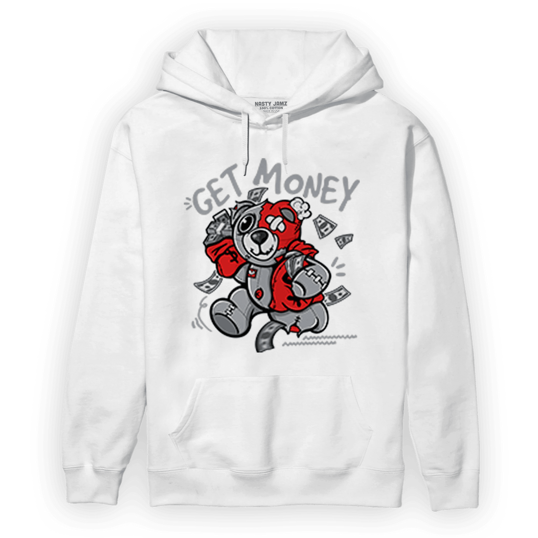 Bred Reimagined 4s Hoodie Match Get Money BER - NastyJamz