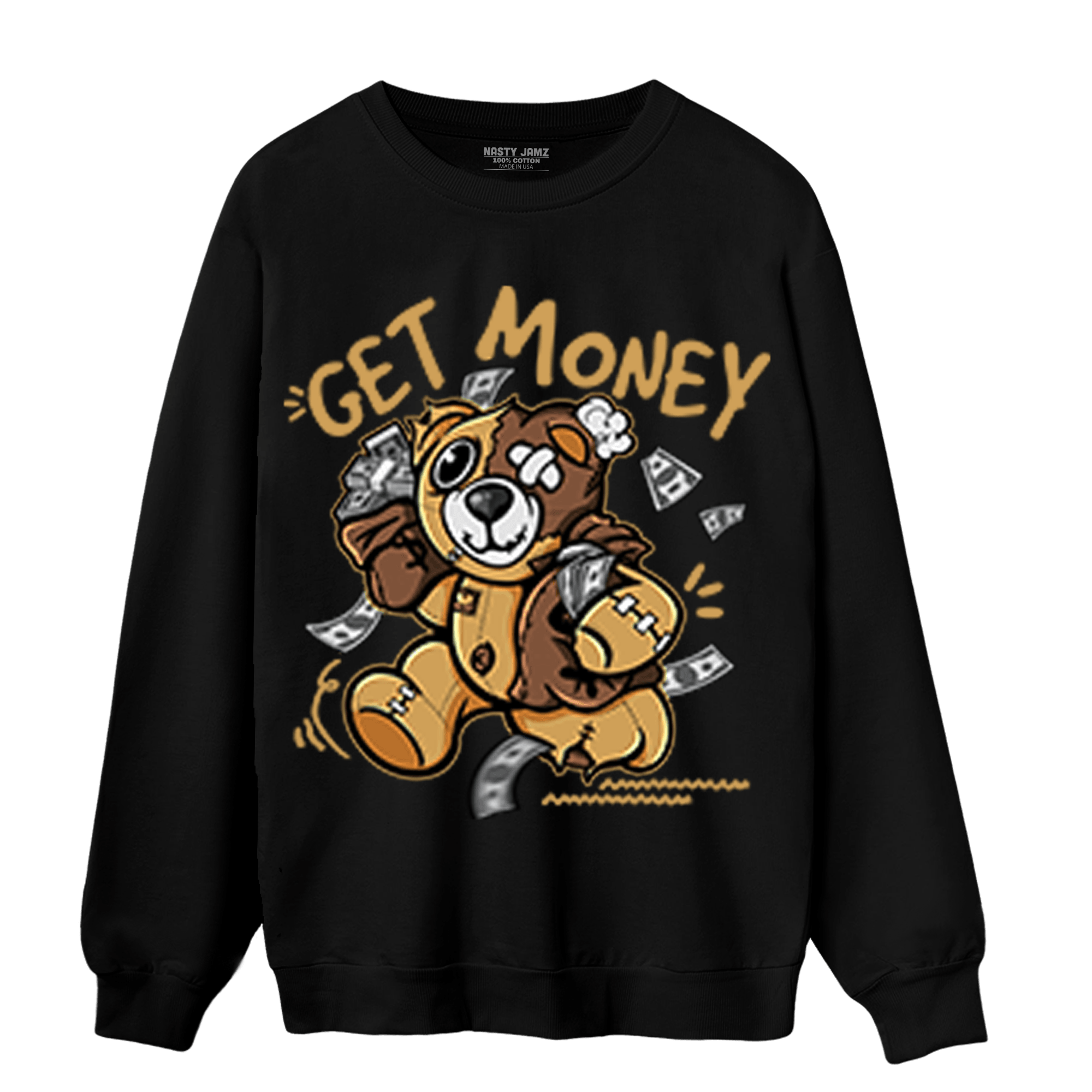 Cacao Wow 4s Sweatshirt Match Get Money BER - NastyJamz
