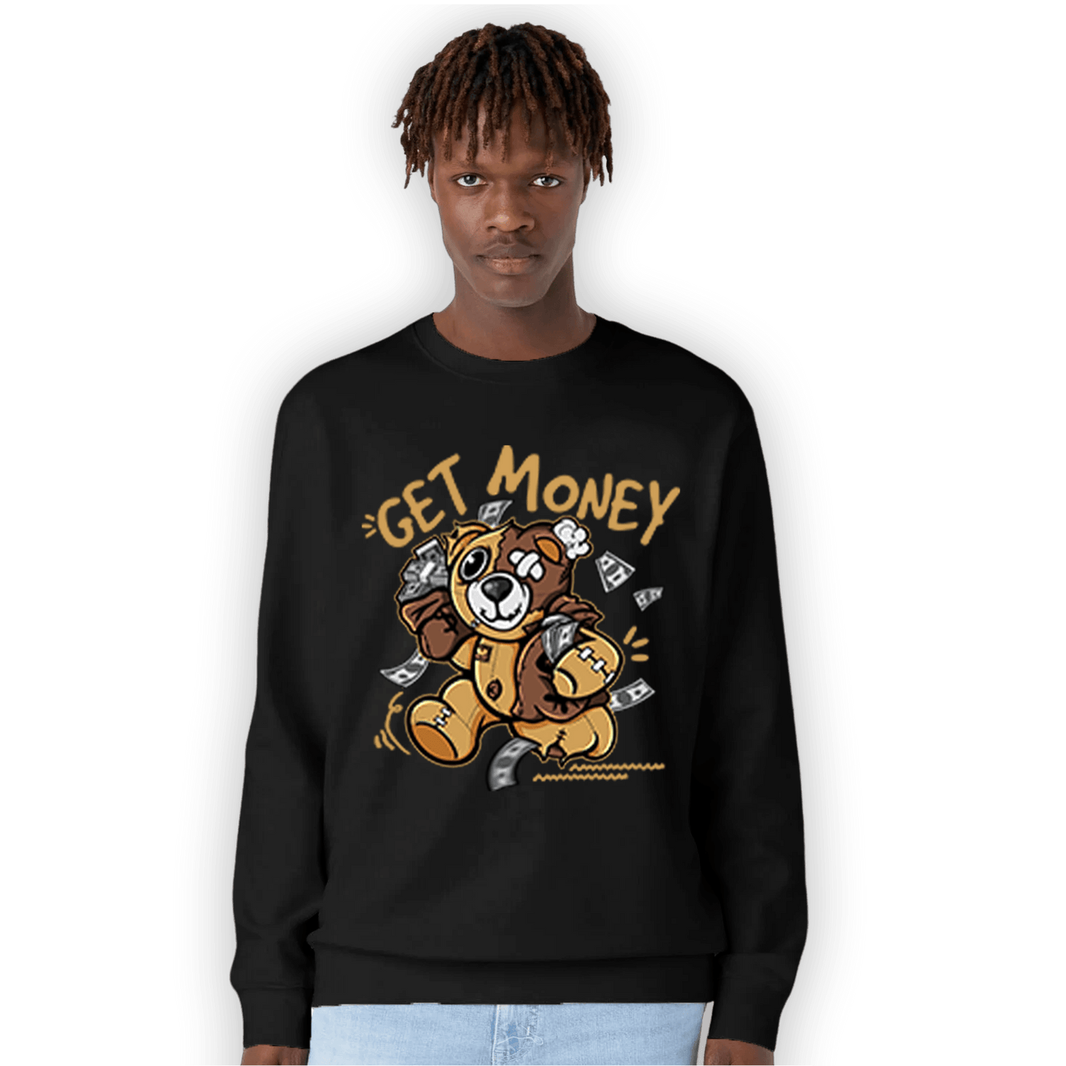 Cacao Wow 4s Sweatshirt Match Get Money BER - NastyJamz