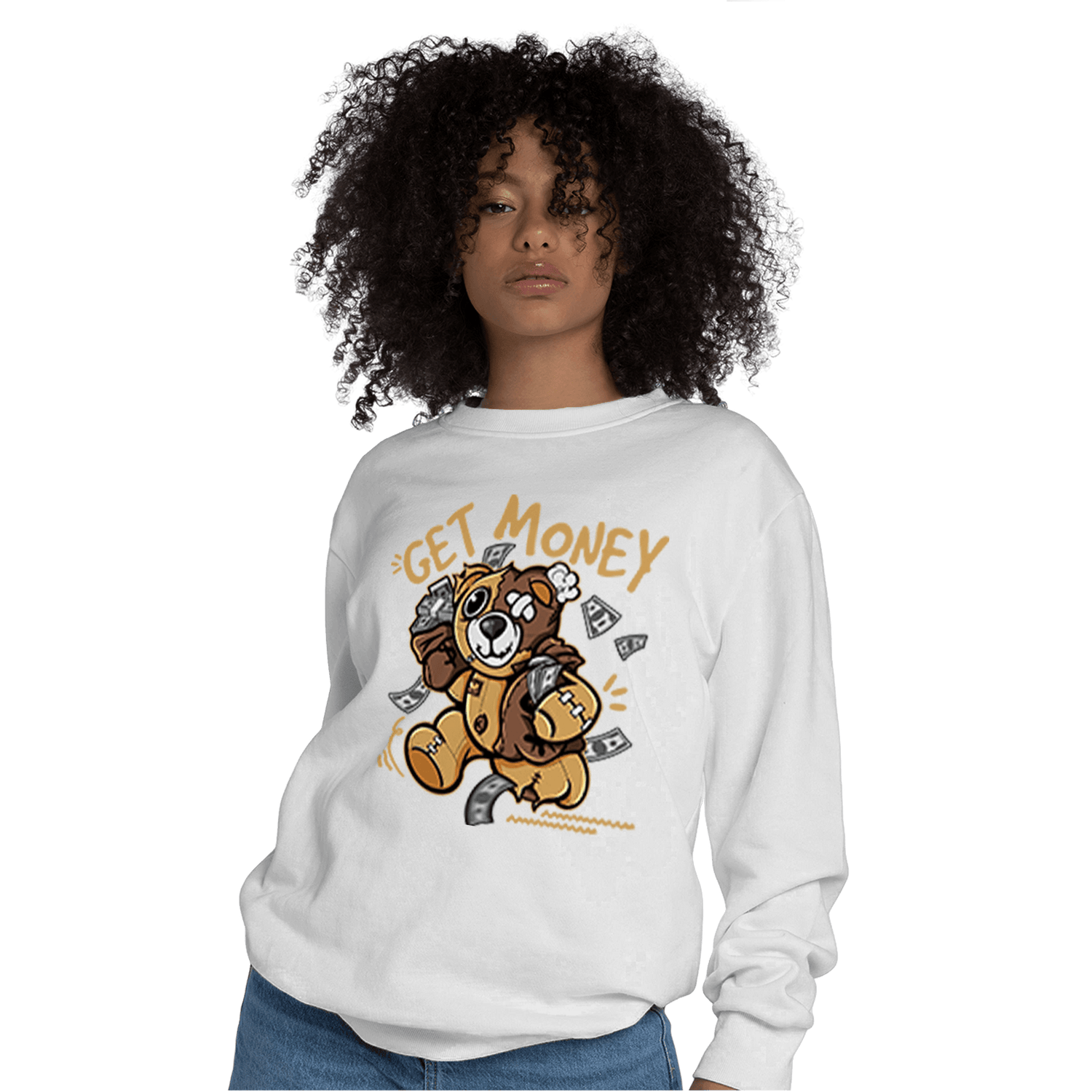 Cacao Wow 4s Sweatshirt Match Get Money BER - NastyJamz