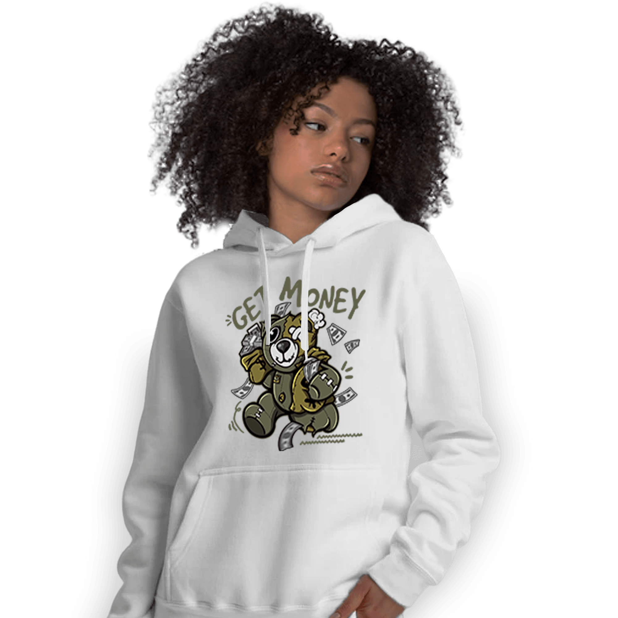 SE Craft Medium Olive 4s Hoodie Match Get Money BER - NastyJamz
