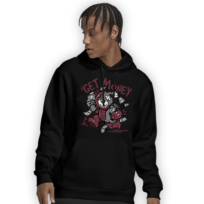 Burgundy 5s Hoodie Match Get Money BER - NastyJamz