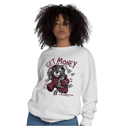 Burgundy 5s Sweatshirt Match Get Money BER - NastyJamz