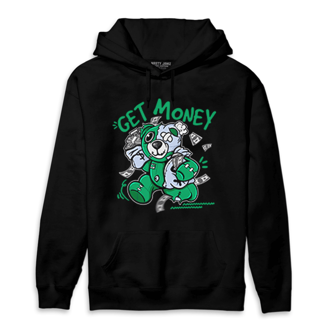 Lucky Green 5s Hoodie Match Get Money BER - NastyJamz